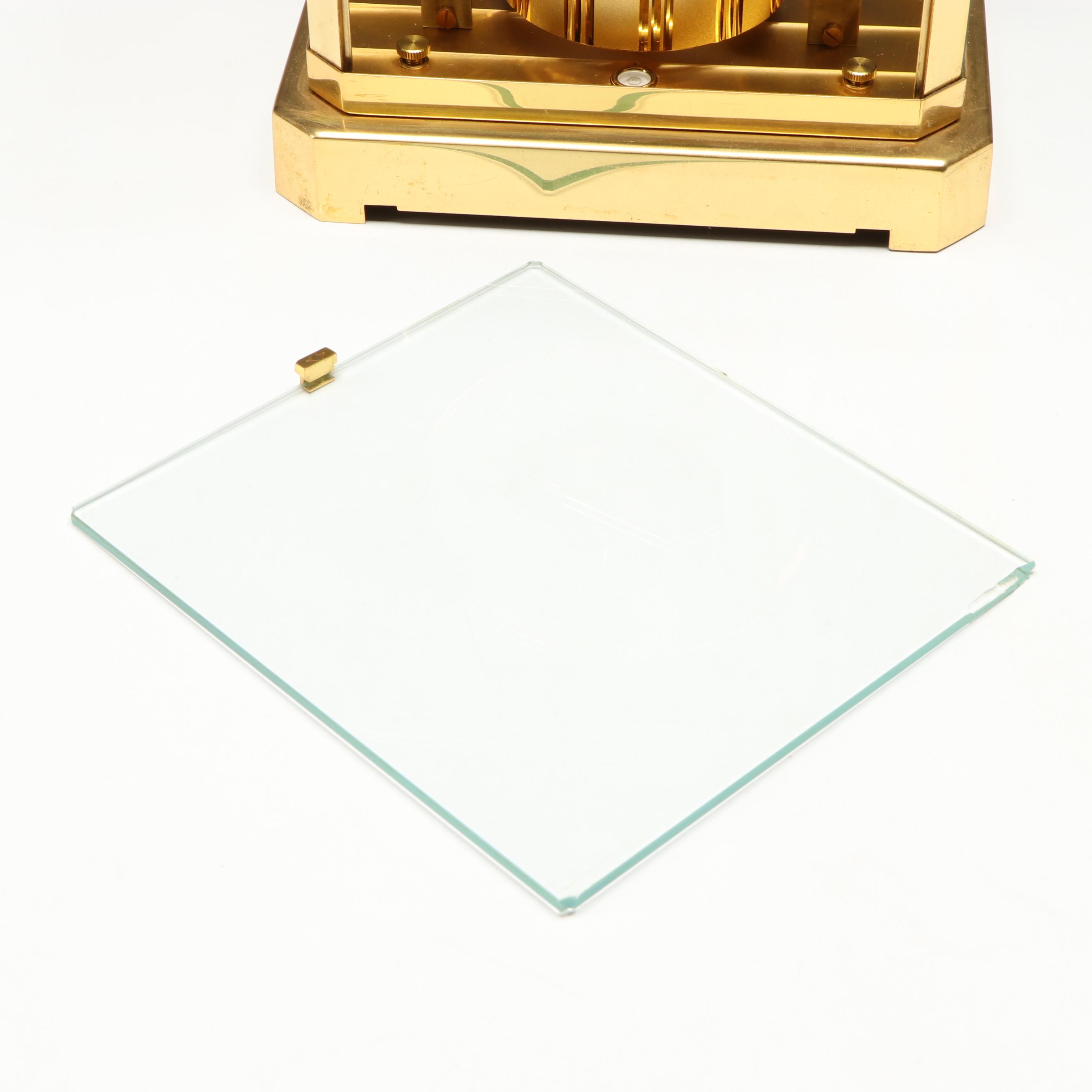 LeCoultre "Atmos" Gilt Brass and Glass Skeleton Clock