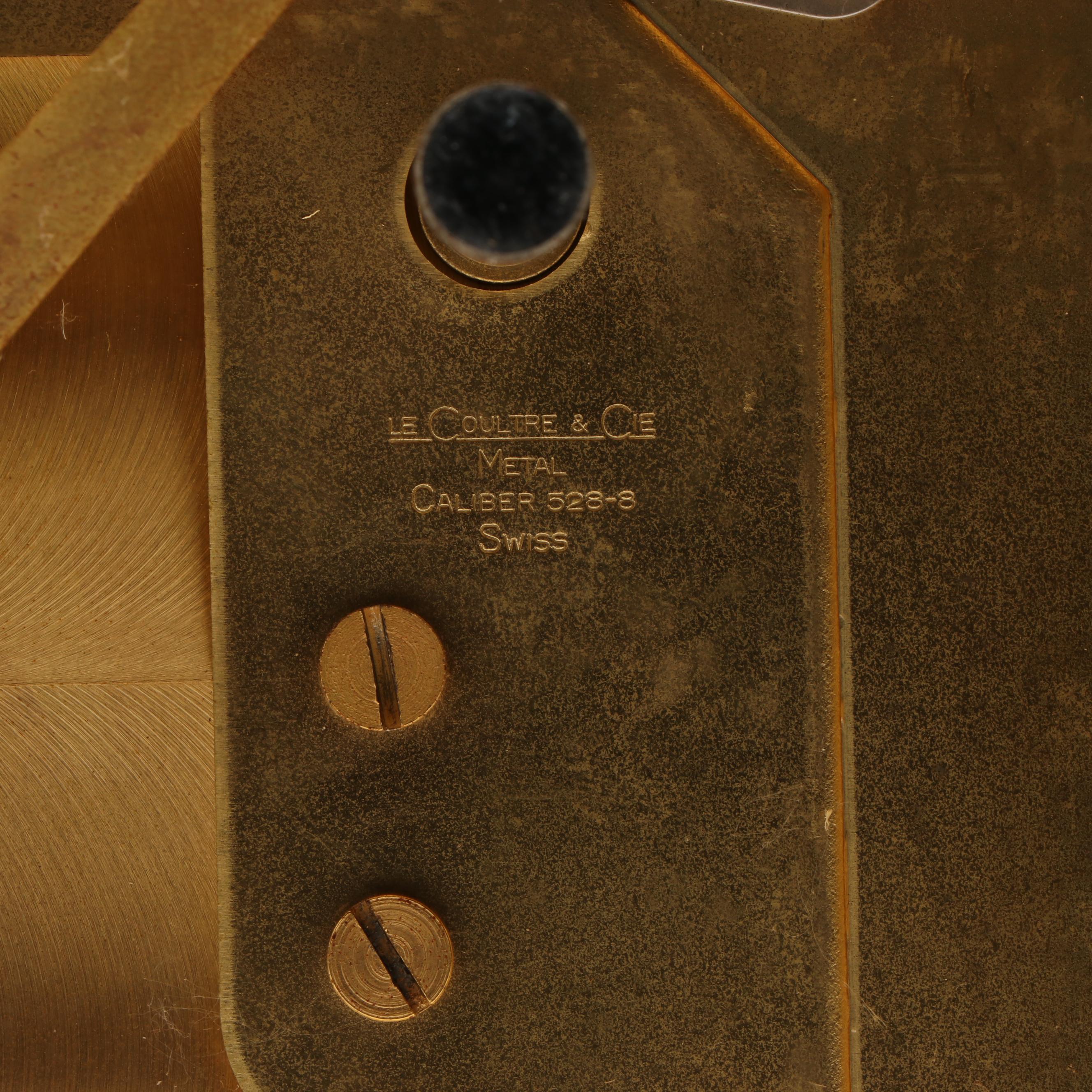 LeCoultre "Atmos" Gilt Brass and Glass Skeleton Clock