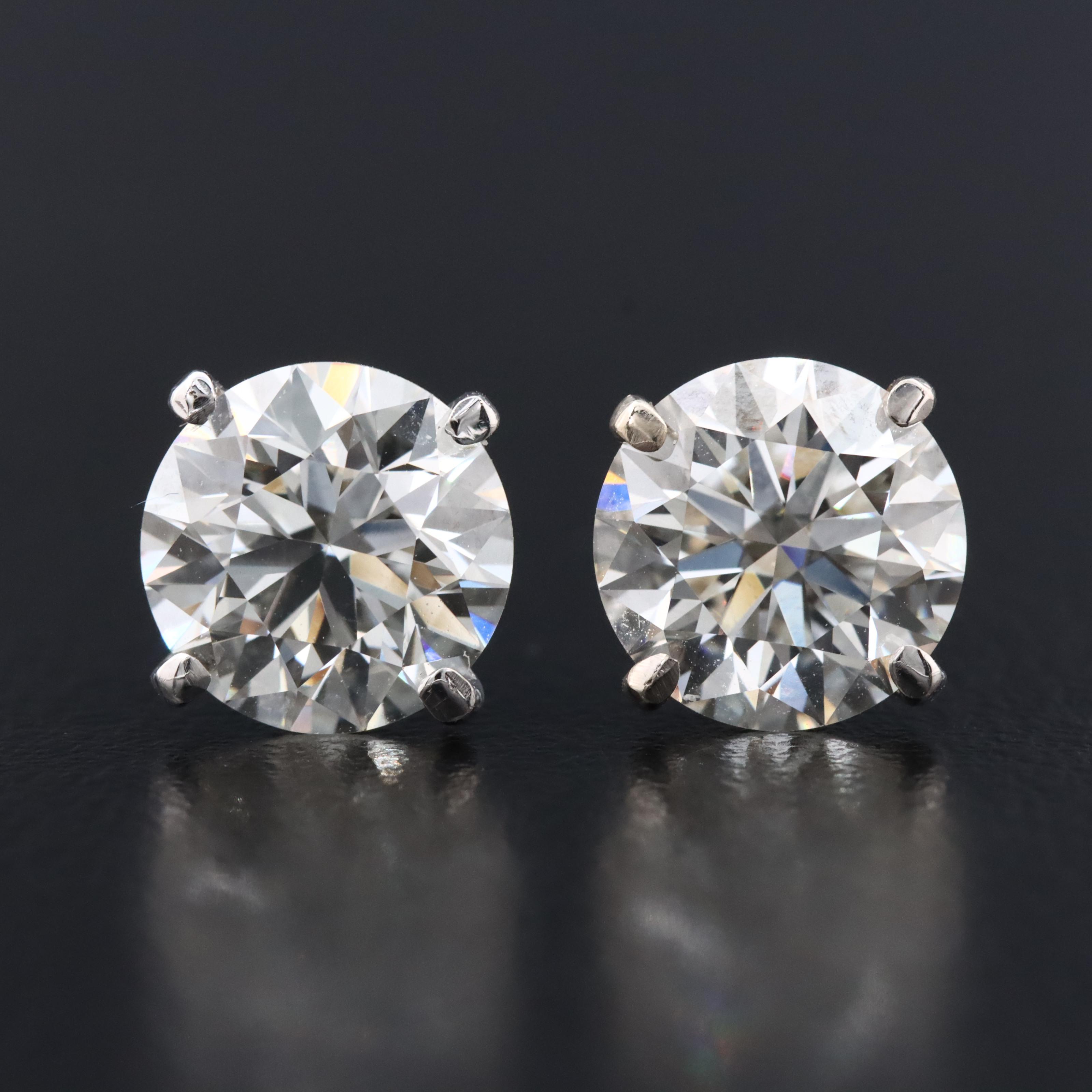 14K 4.00 CTW Lab Grown Diamond Stud Earrings
