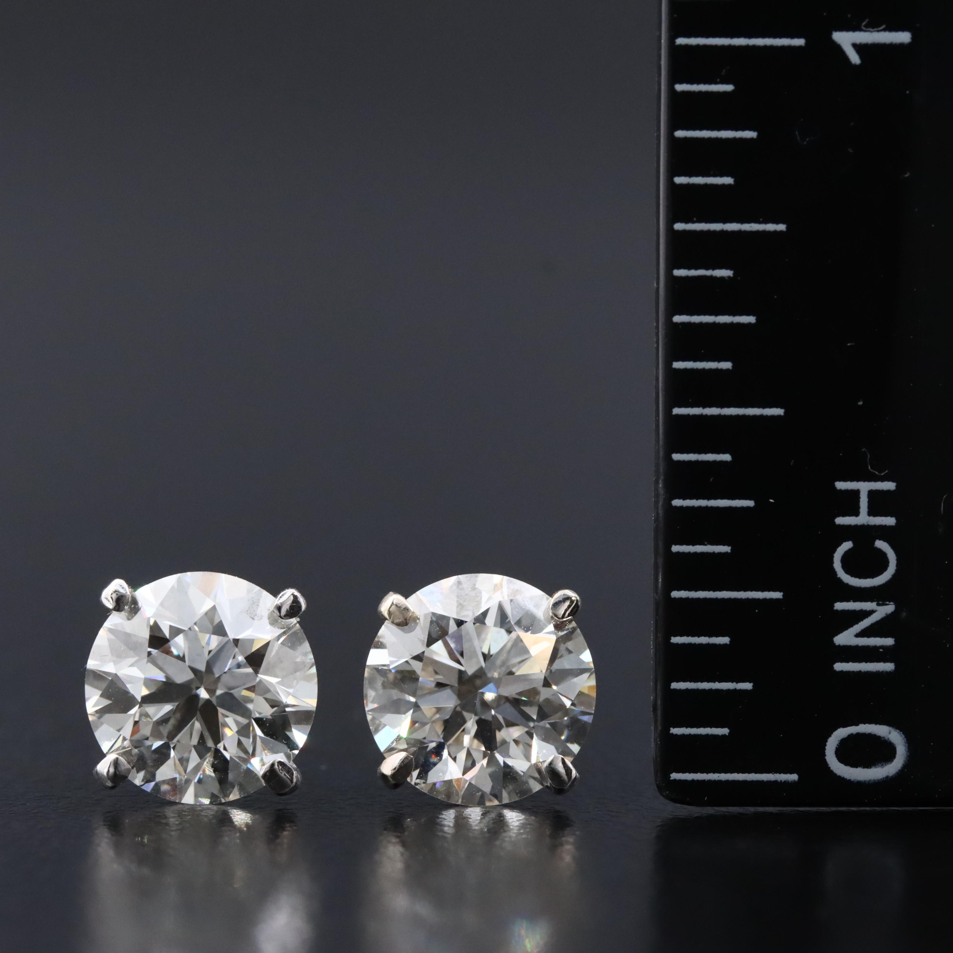 14K 4.00 CTW Lab Grown Diamond Stud Earrings