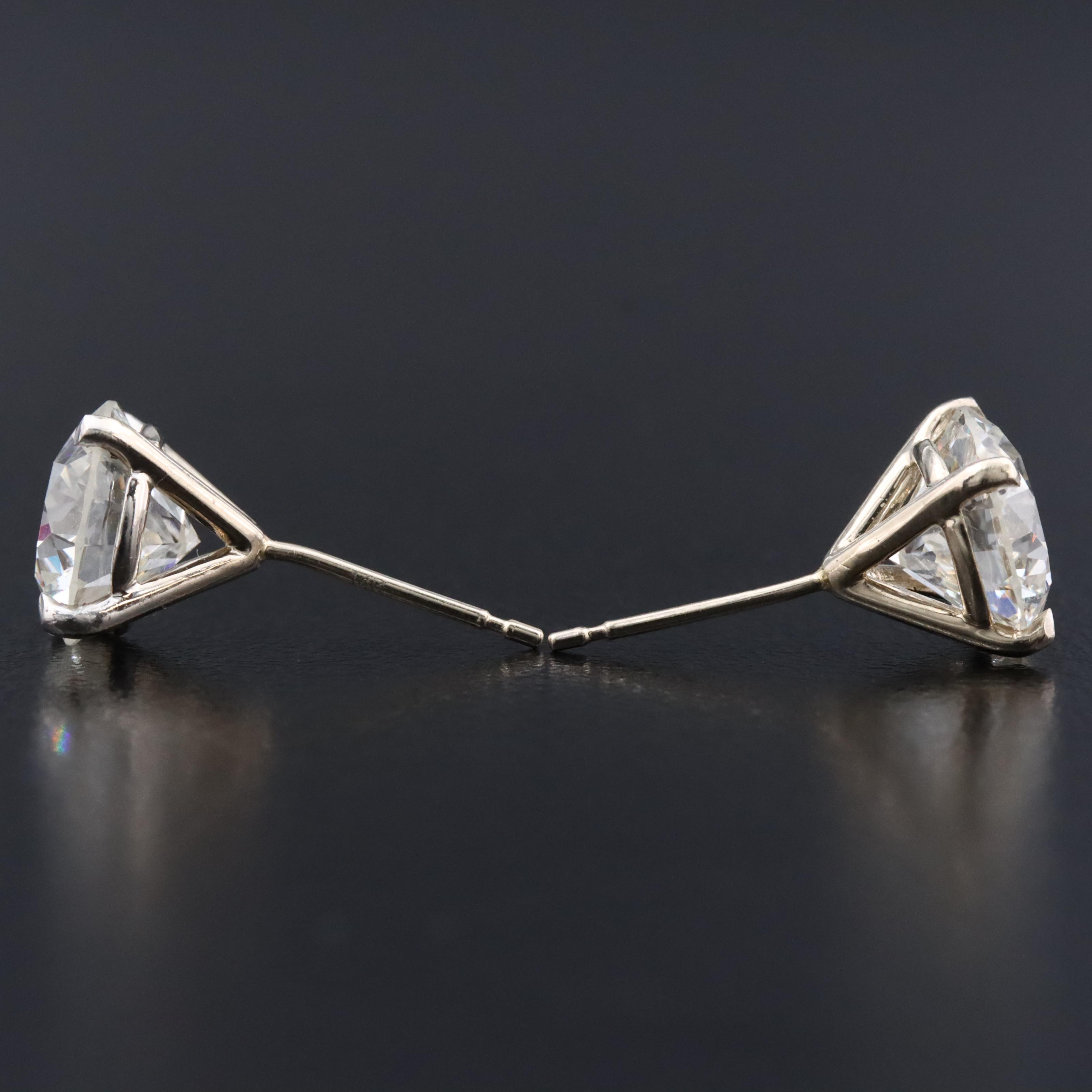 14K 4.00 CTW Lab Grown Diamond Stud Earrings