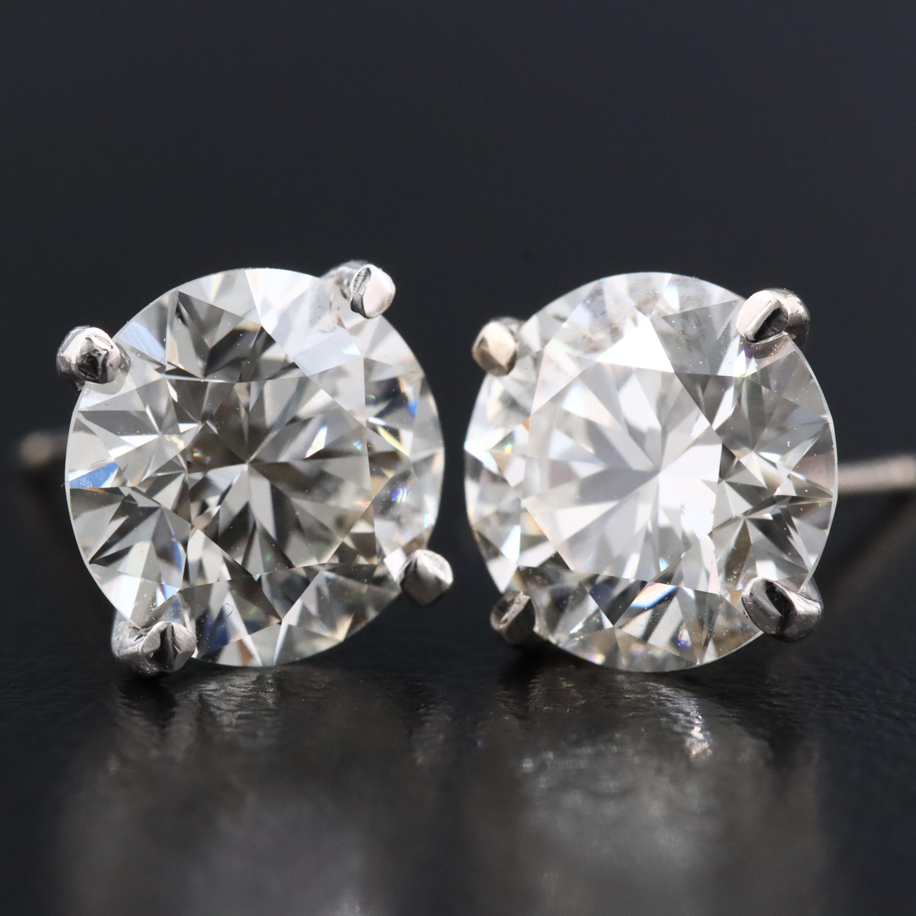 14K 4.00 CTW Lab Grown Diamond Stud Earrings