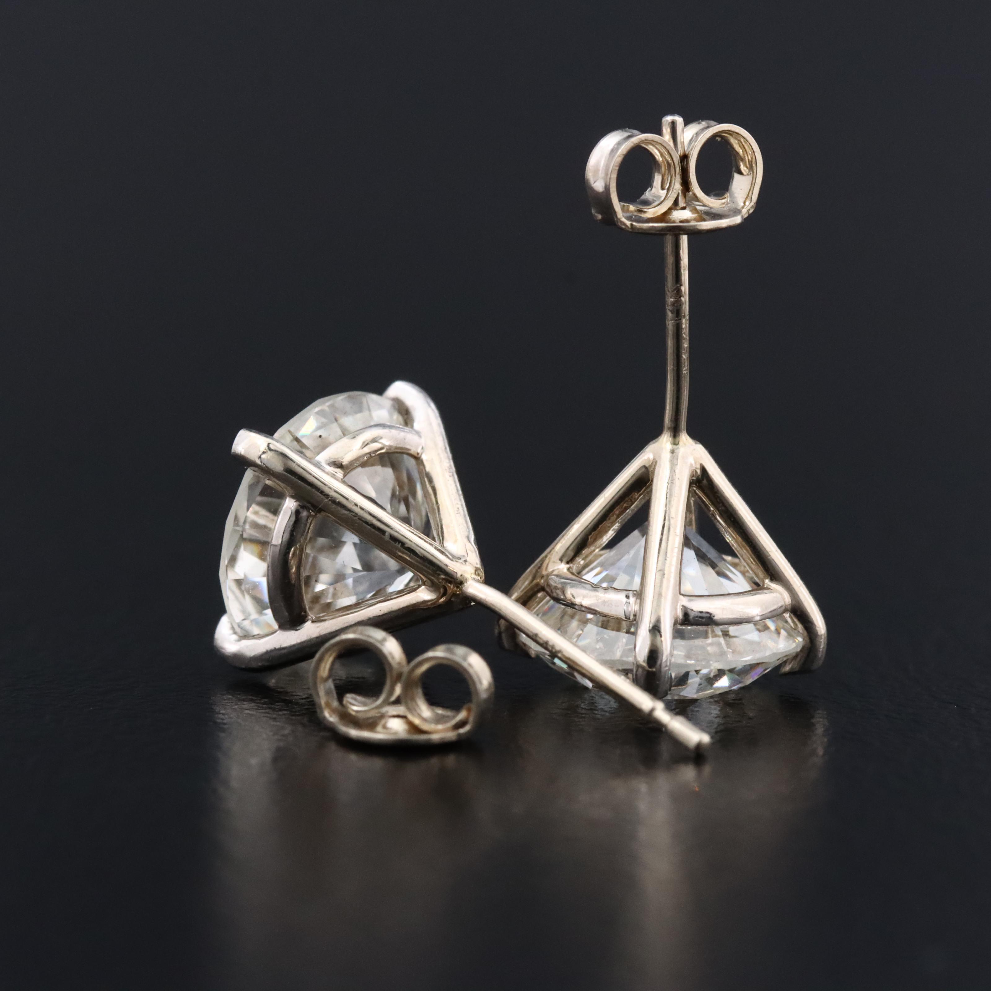 14K 4.00 CTW Lab Grown Diamond Stud Earrings