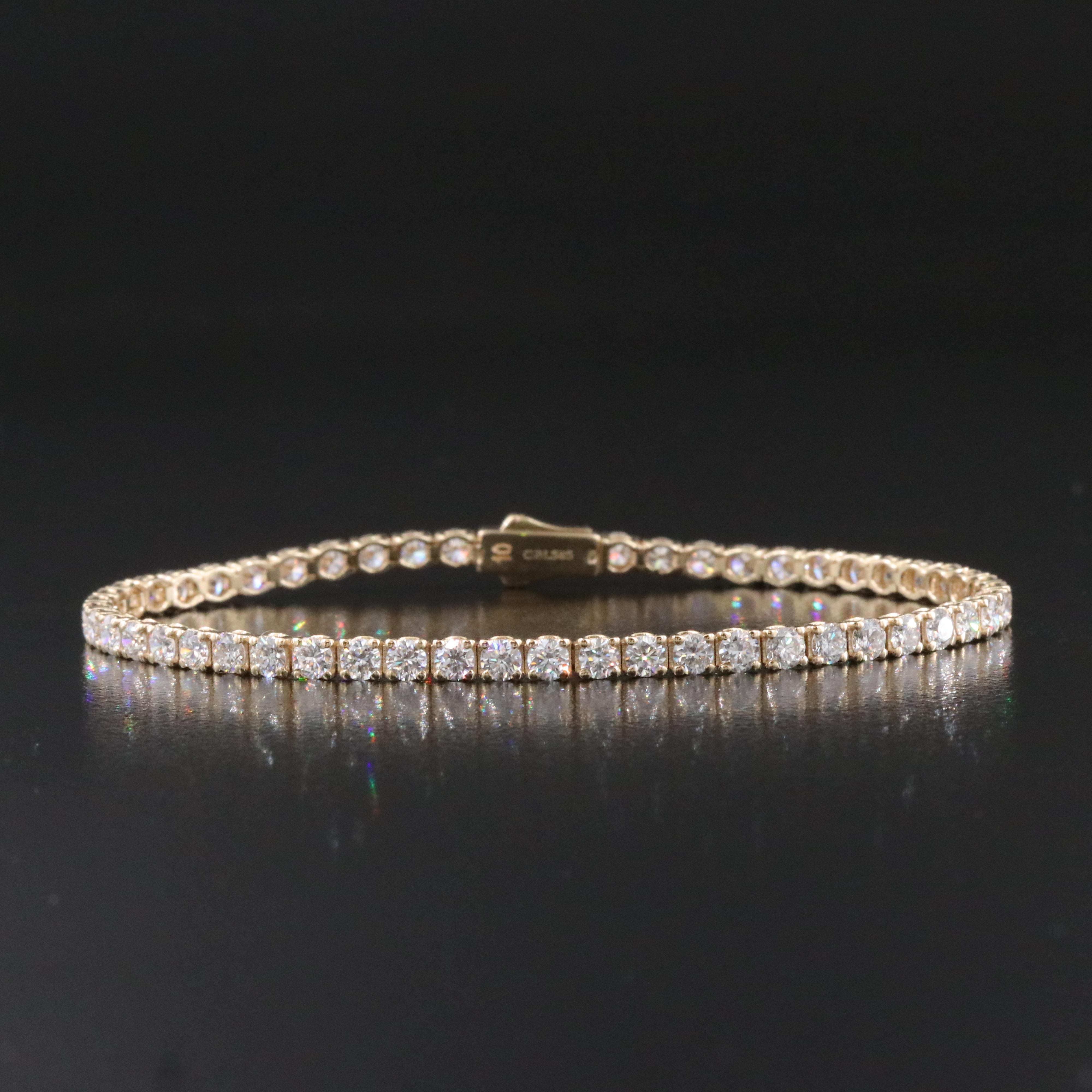 14K 5.00 CTW Lab Grown Diamond Line Bracelet