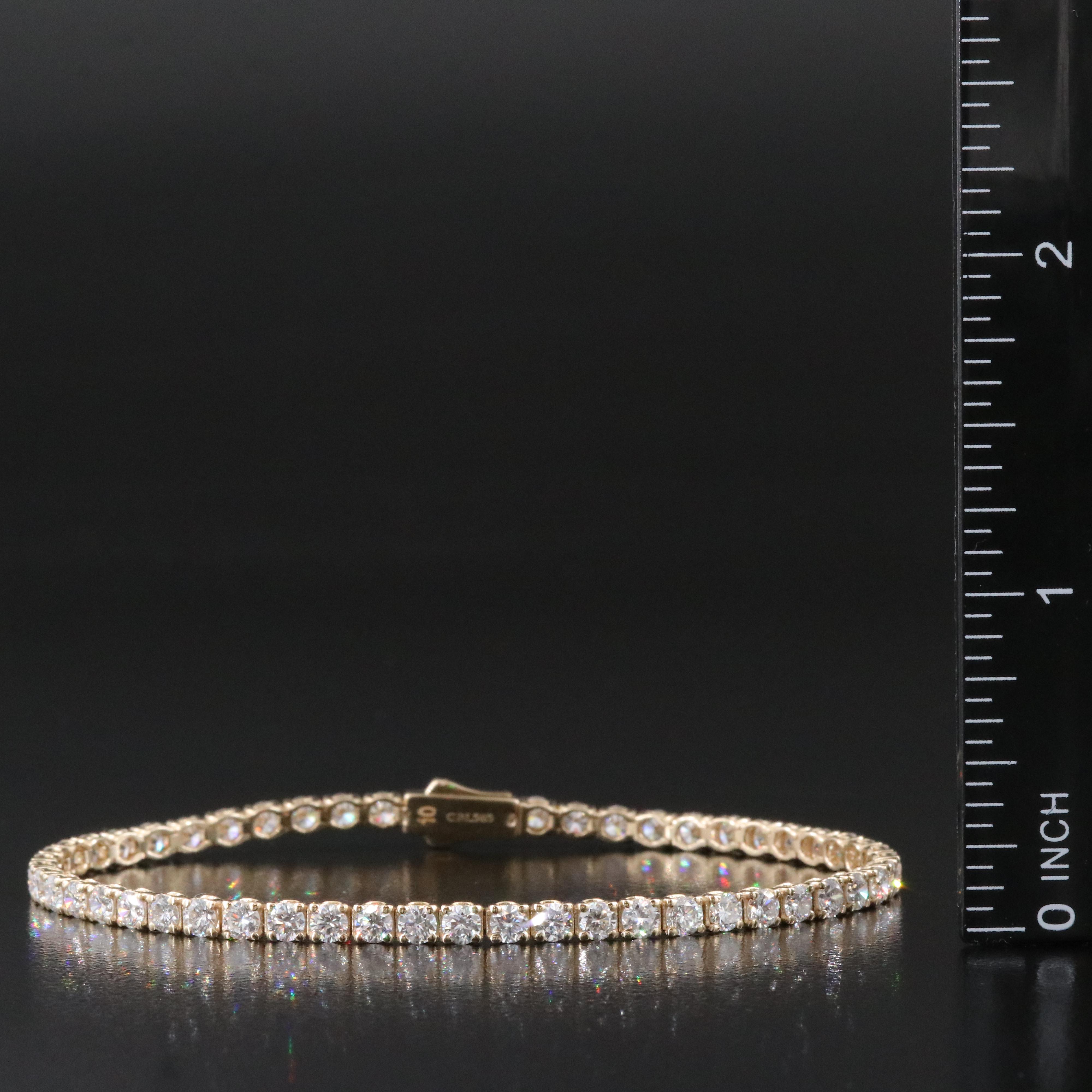 14K 5.00 CTW Lab Grown Diamond Line Bracelet