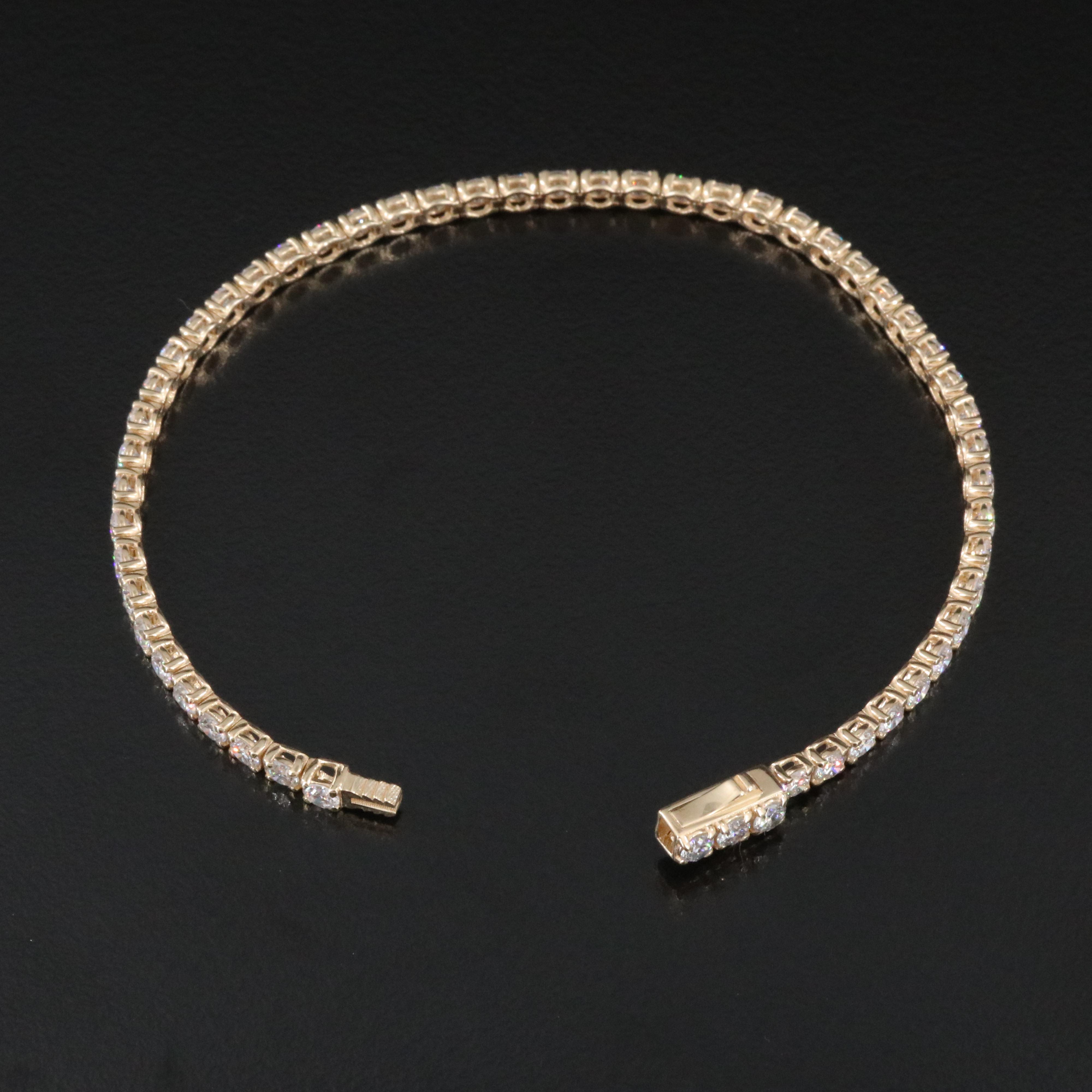 14K 5.00 CTW Lab Grown Diamond Line Bracelet