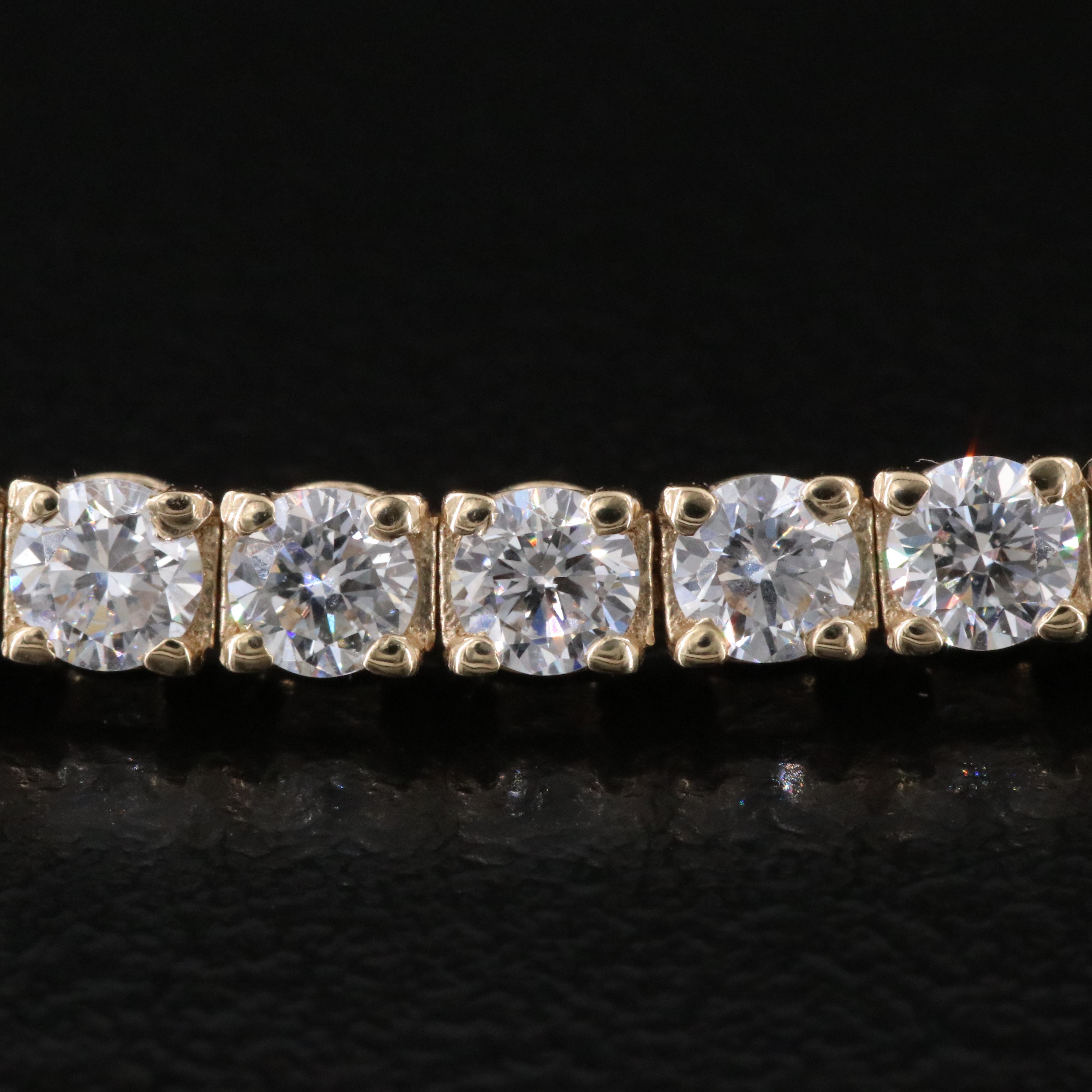 14K 5.00 CTW Lab Grown Diamond Line Bracelet