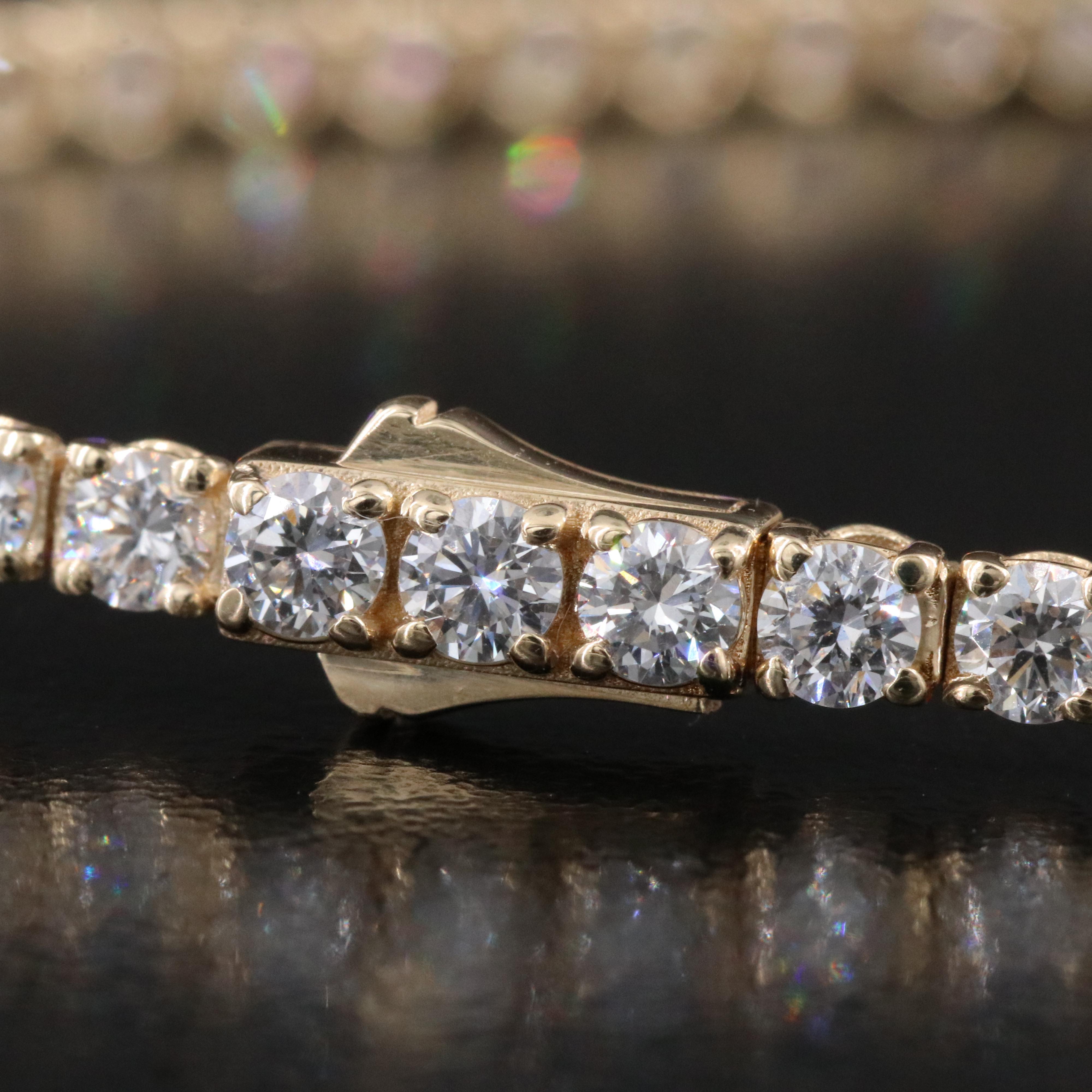 14K 5.00 CTW Lab Grown Diamond Line Bracelet