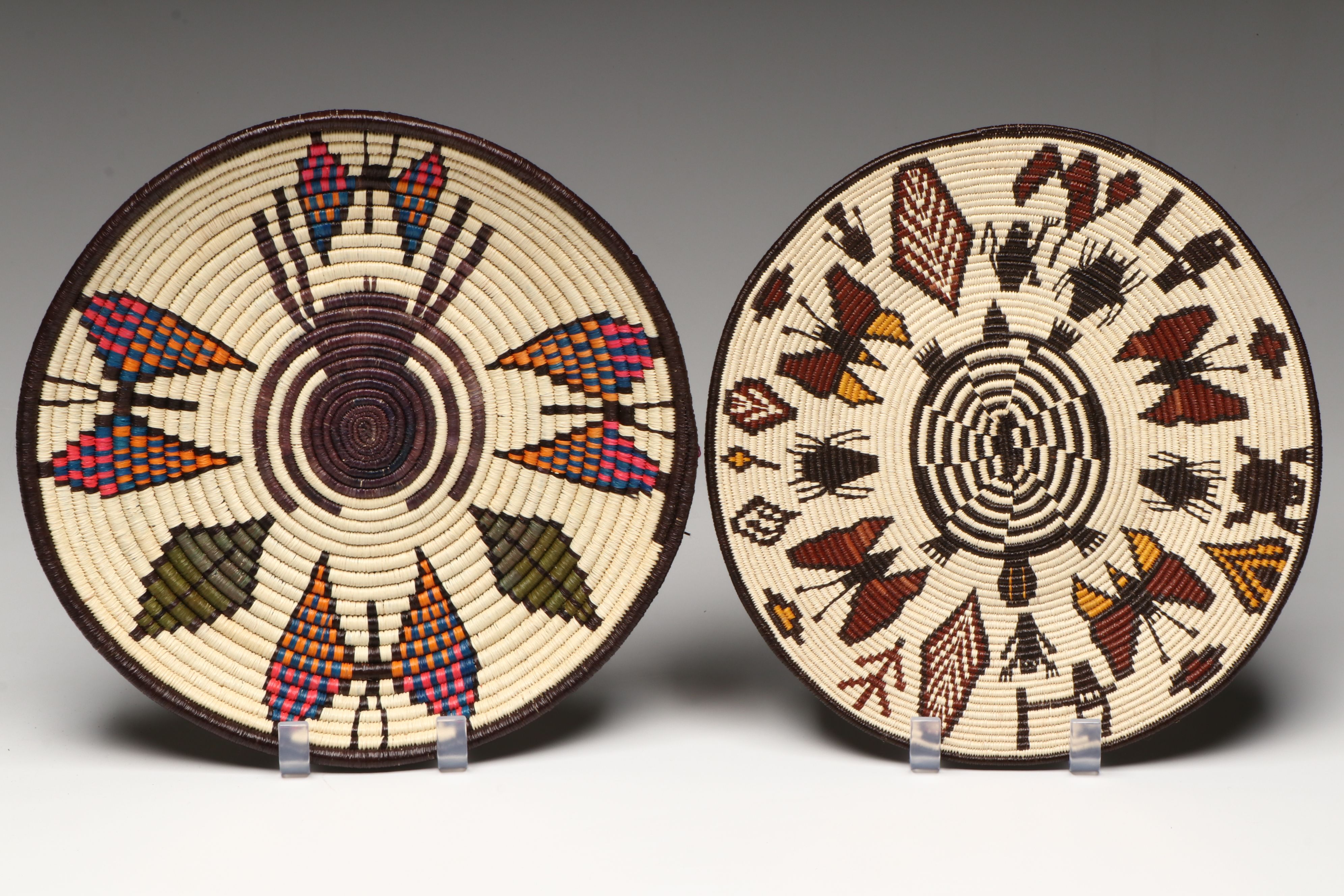 Panamanian Emberá-Wounaan Chunga and Nahuala Palm Fiber Baskets