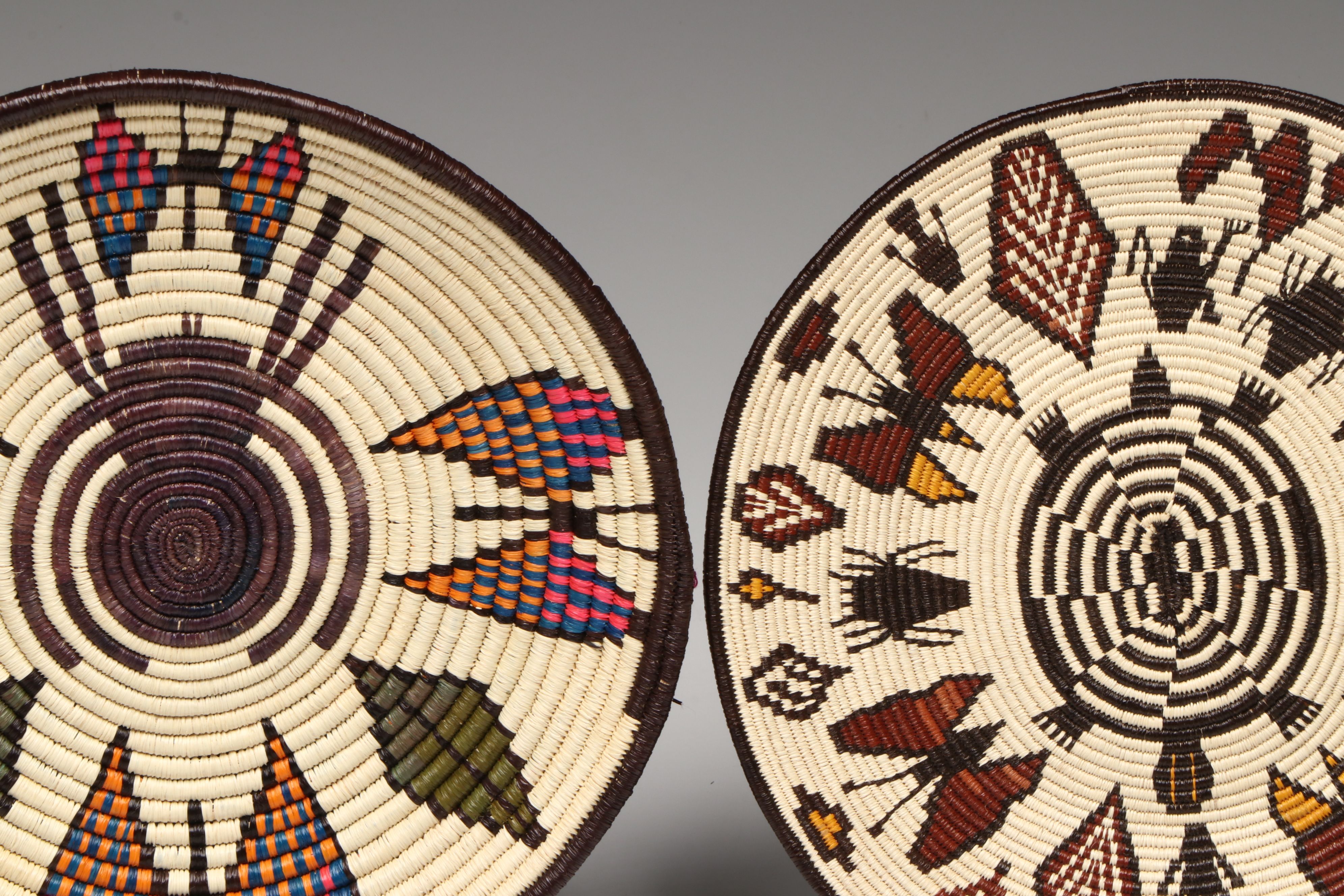 Panamanian Emberá-Wounaan Chunga and Nahuala Palm Fiber Baskets