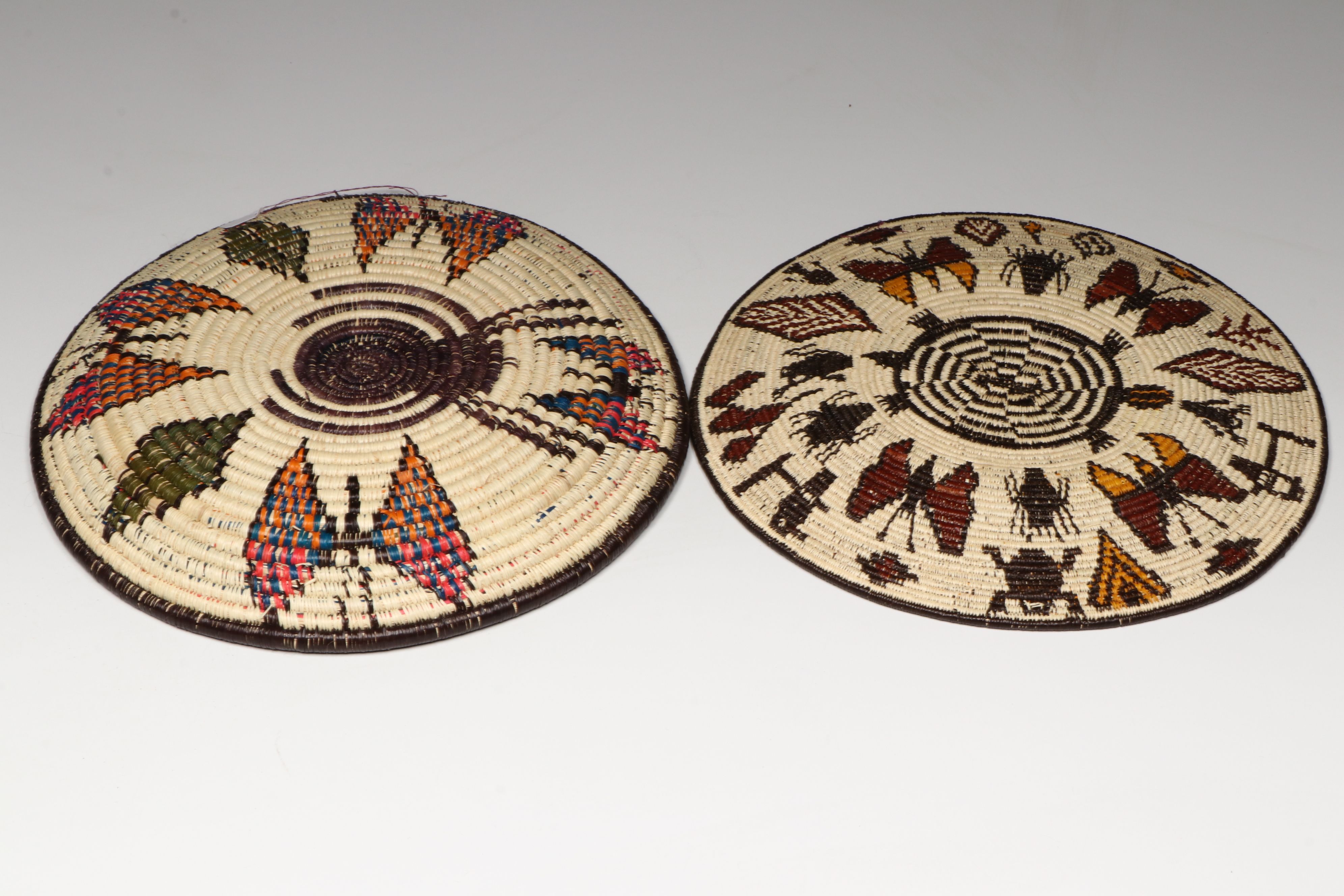 Panamanian Emberá-Wounaan Chunga and Nahuala Palm Fiber Baskets