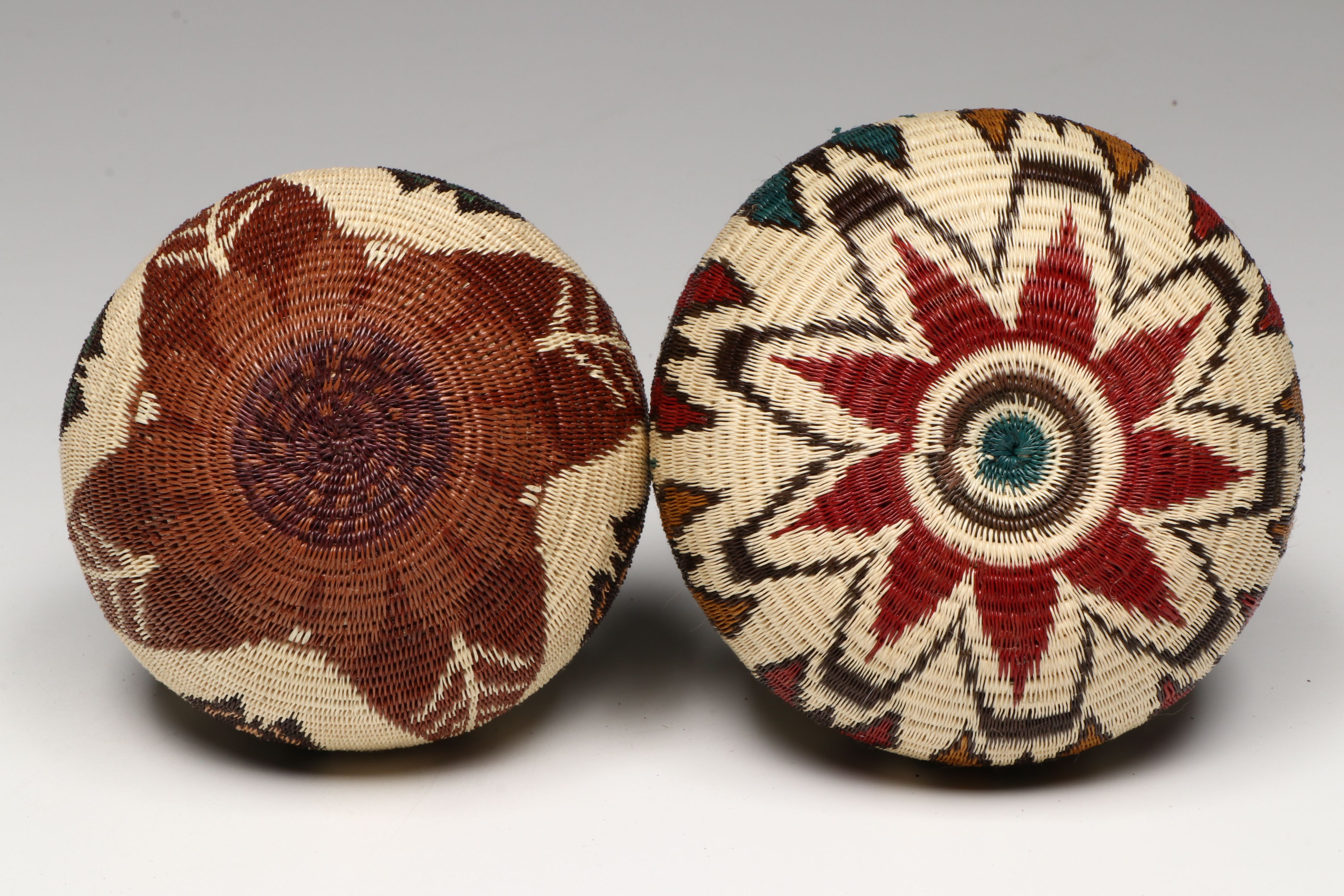 Panamanian Emberá-Wounaan Chunga and Nahuala Palm Fiber Baskets