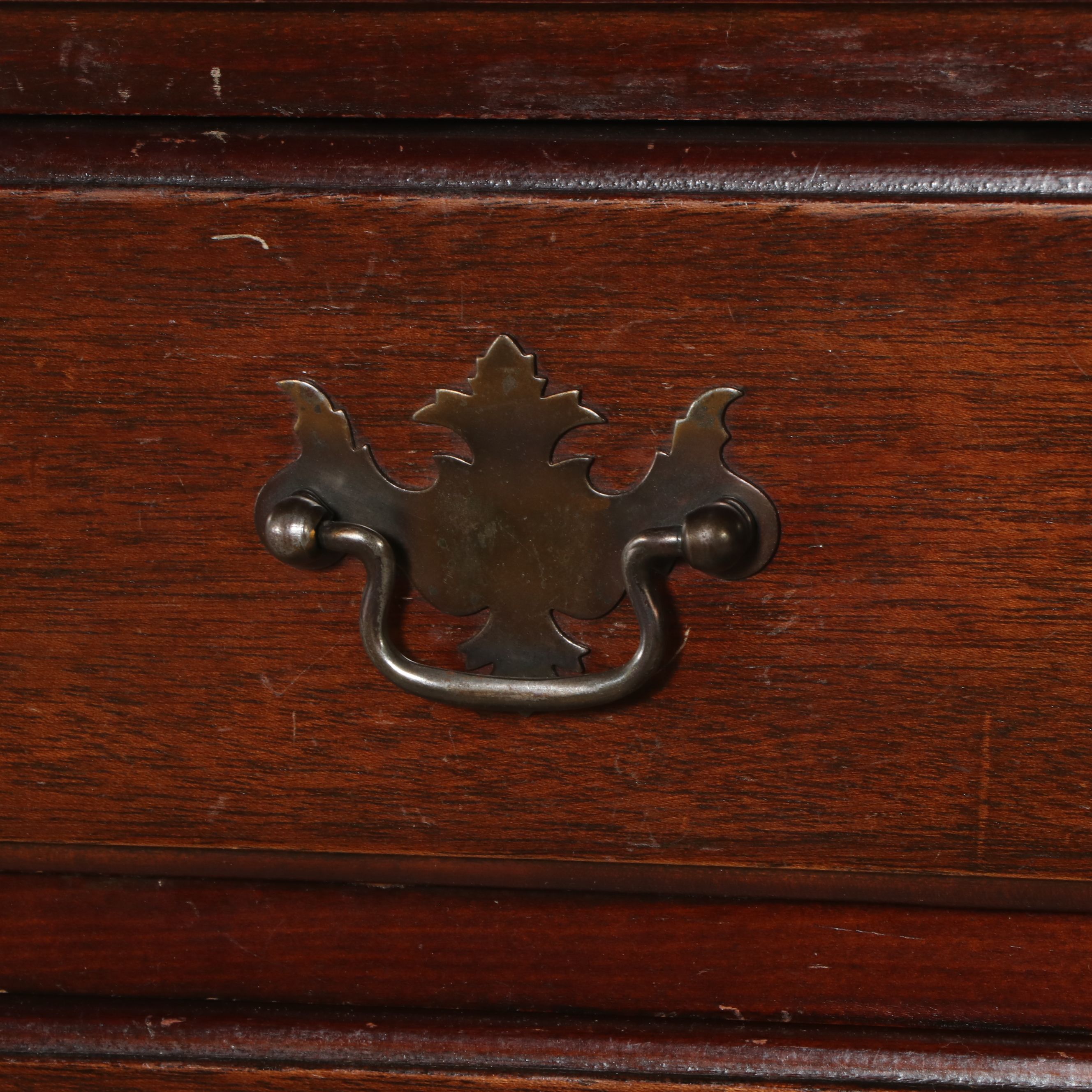 Queen Anne Style Mahogany Chest on Chest