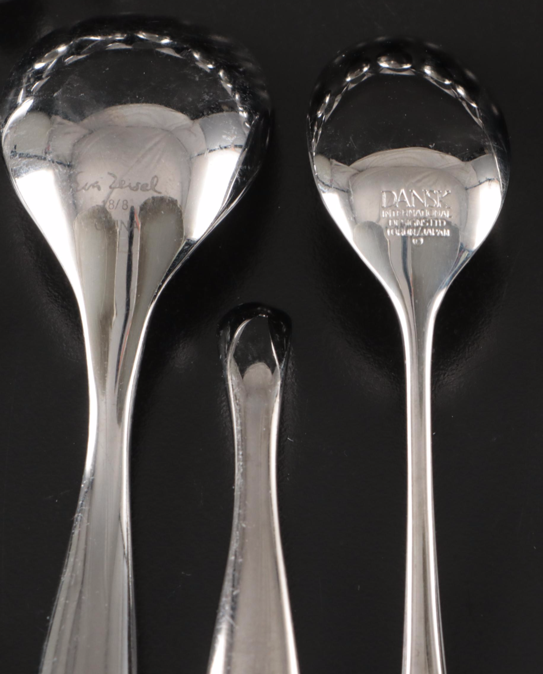 Crate & Barrel "Eva Zeisel" with Dansk "Torun" Stainless Steel Flatware