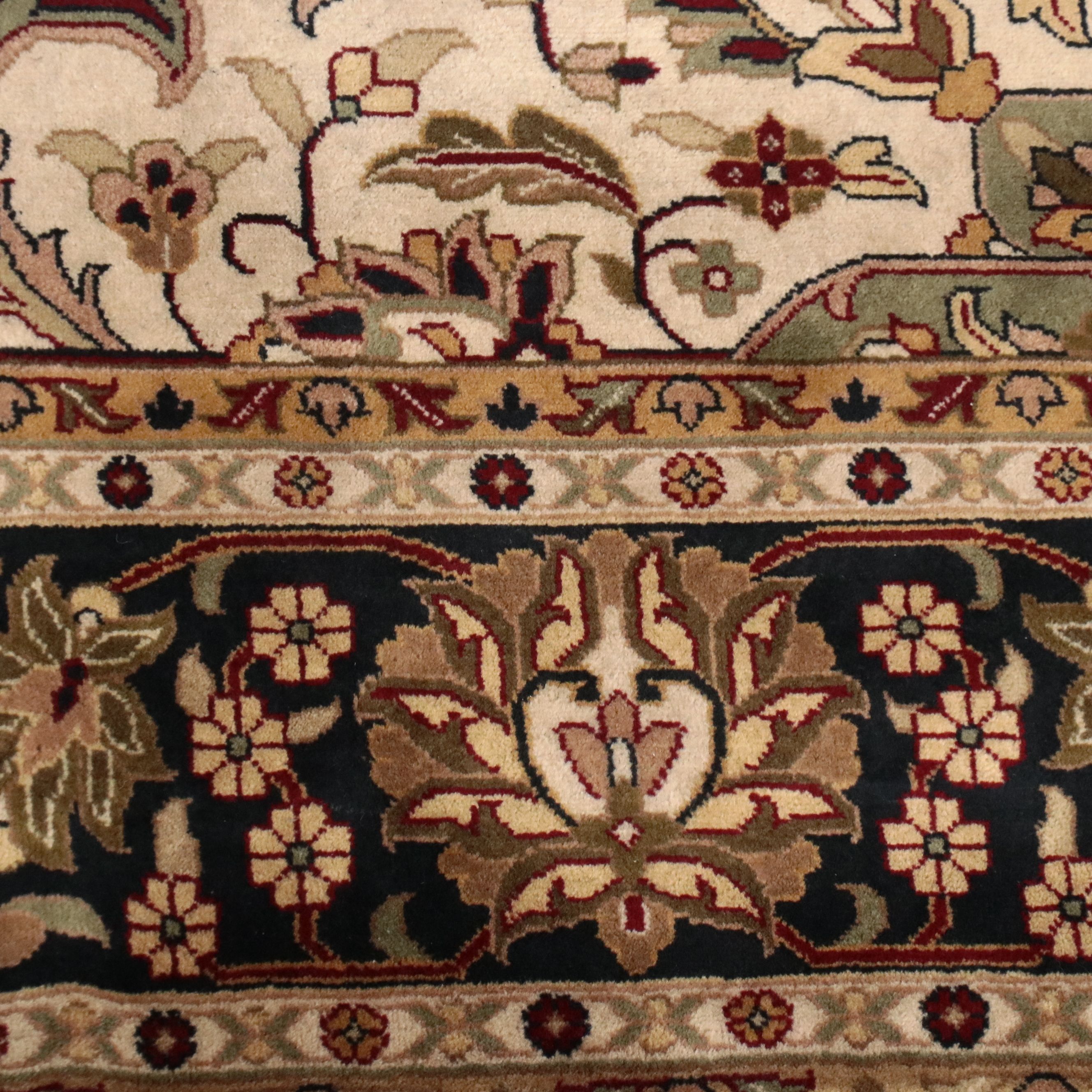 9'5 x 11'10 Hand-Knotted Persian Mashhad Area Rug