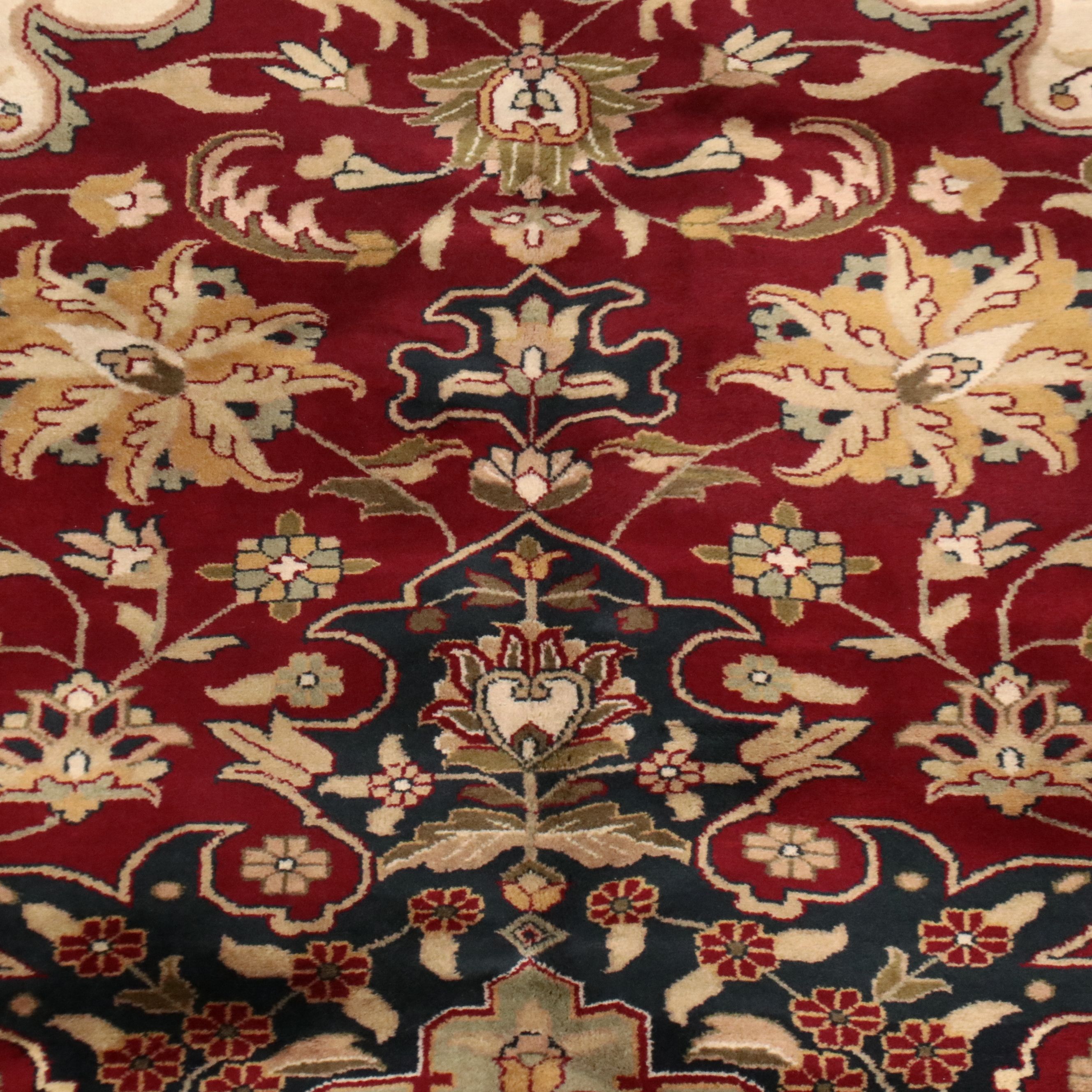 9'5 x 11'10 Hand-Knotted Persian Mashhad Area Rug