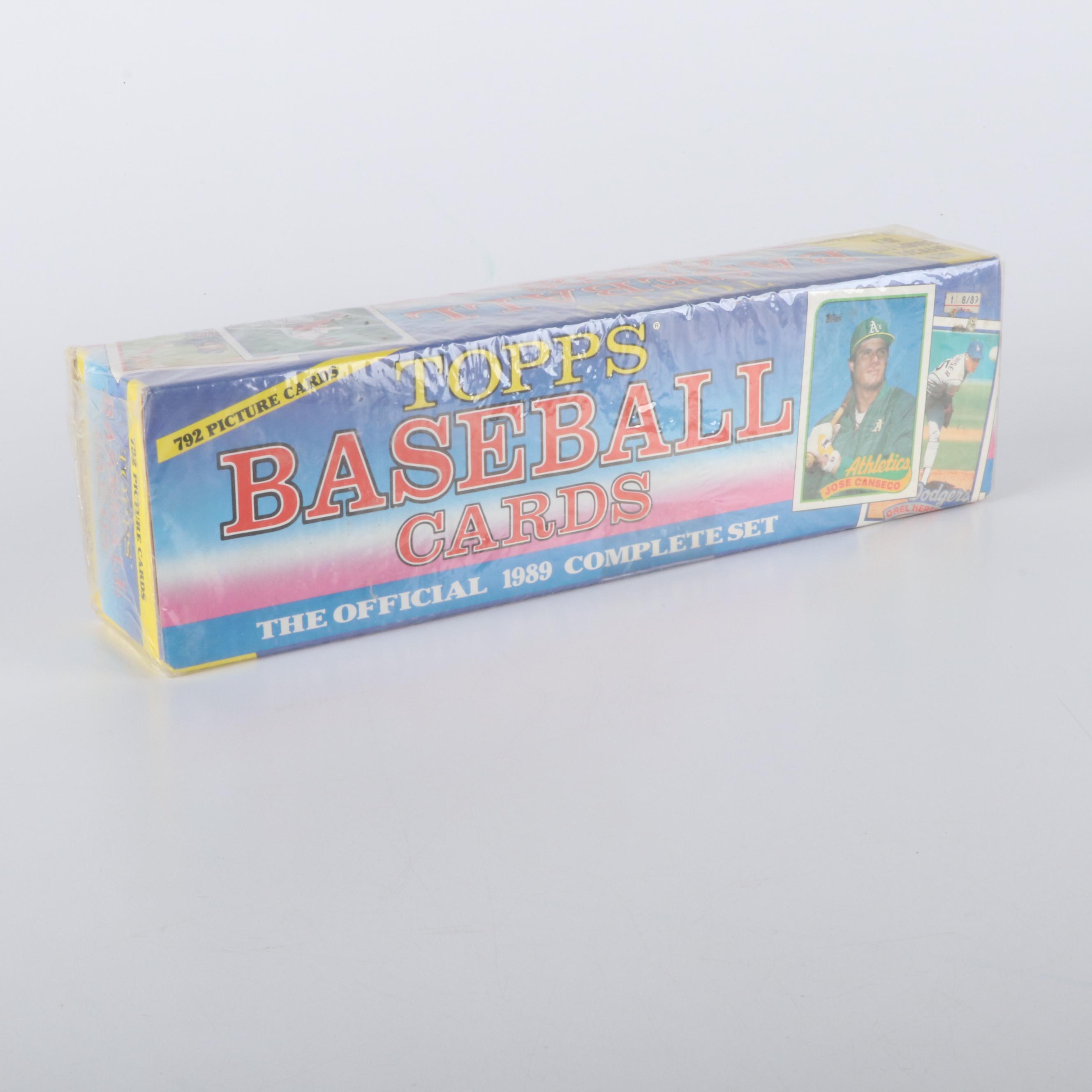 Four Complete Factory Sealed Topps Baseball Card Sets, 1988 to 1991