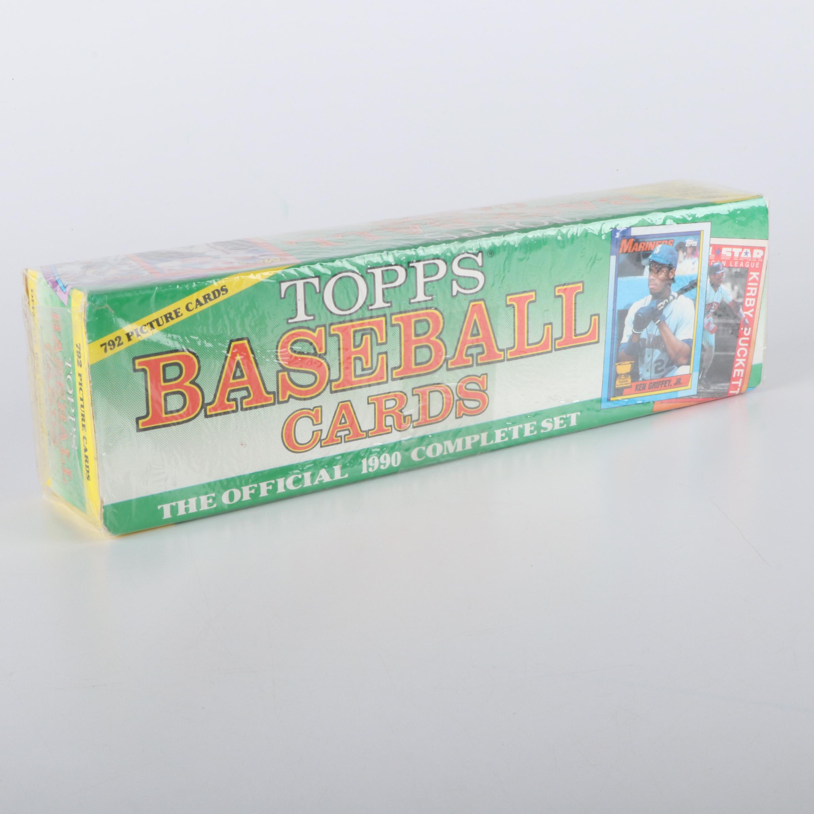 Four Complete Factory Sealed Topps Baseball Card Sets, 1988 to 1991