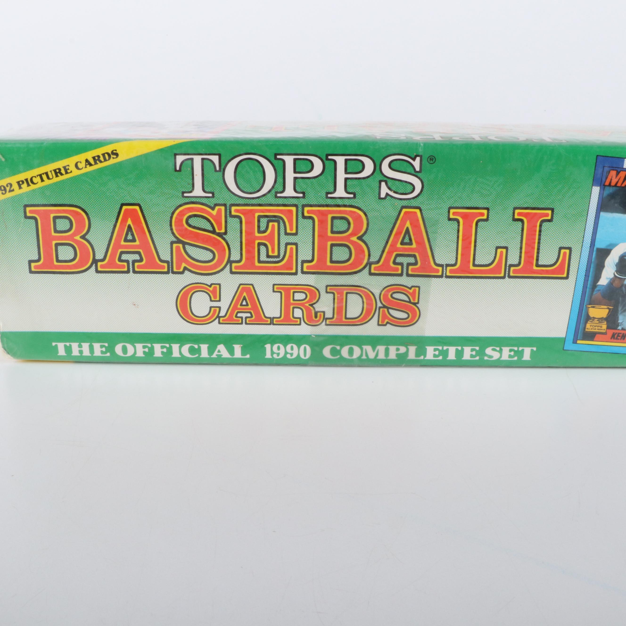 Four Complete Factory Sealed Topps Baseball Card Sets, 1988 to 1991