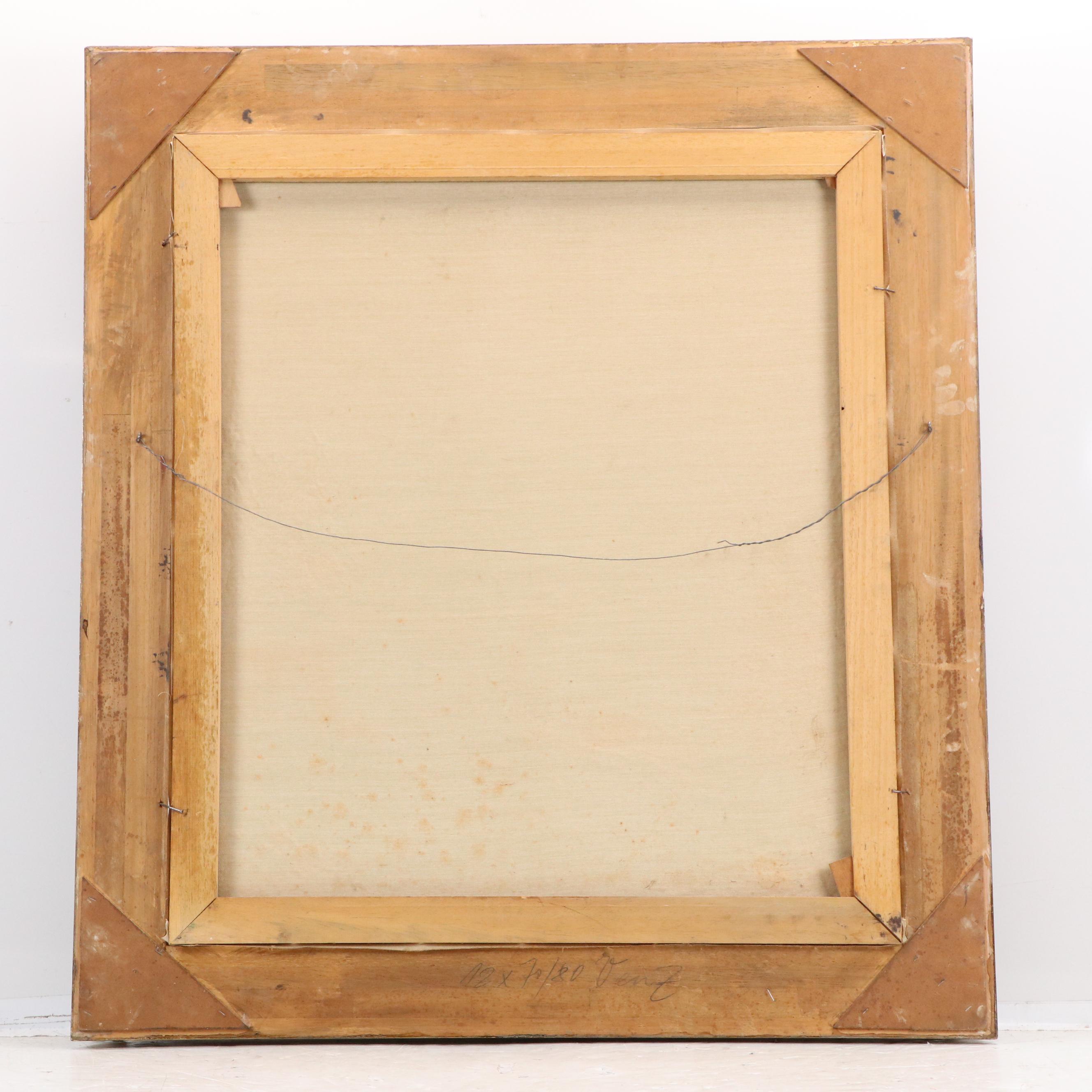 Alpine Chalet Landscape Oil Painting