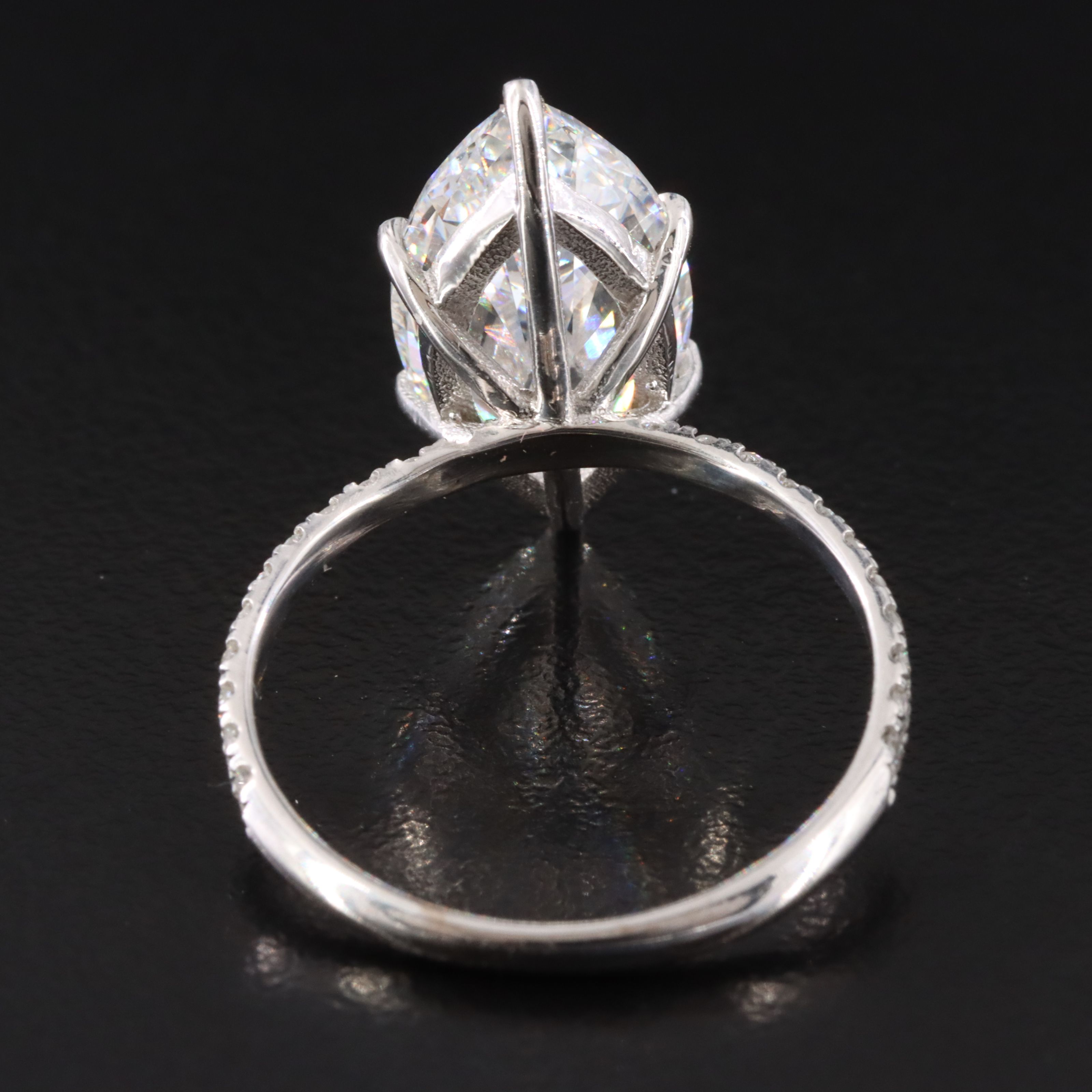 14K 5.90 CTW Lab Grown Diamond Ring with IGI Report