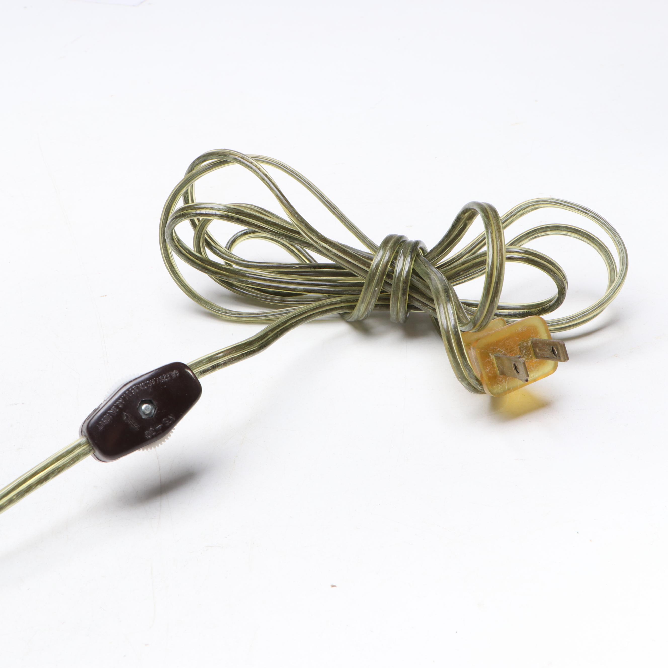 Kelsey Murphy for Pilgrim Etched Glass Botanical Accent Lamp, 1997