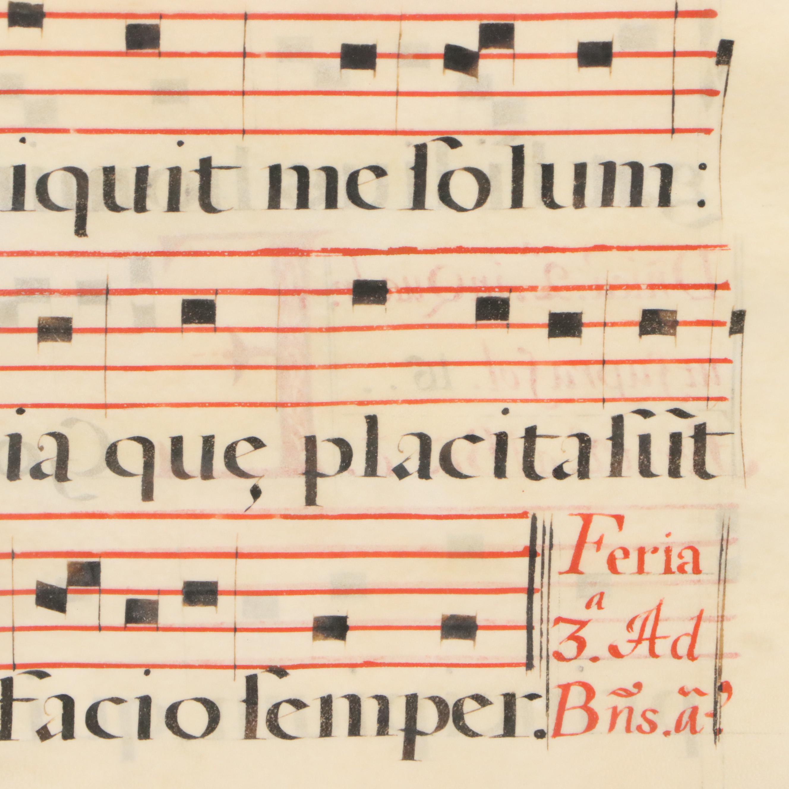 Gregorian Chant Manuscript