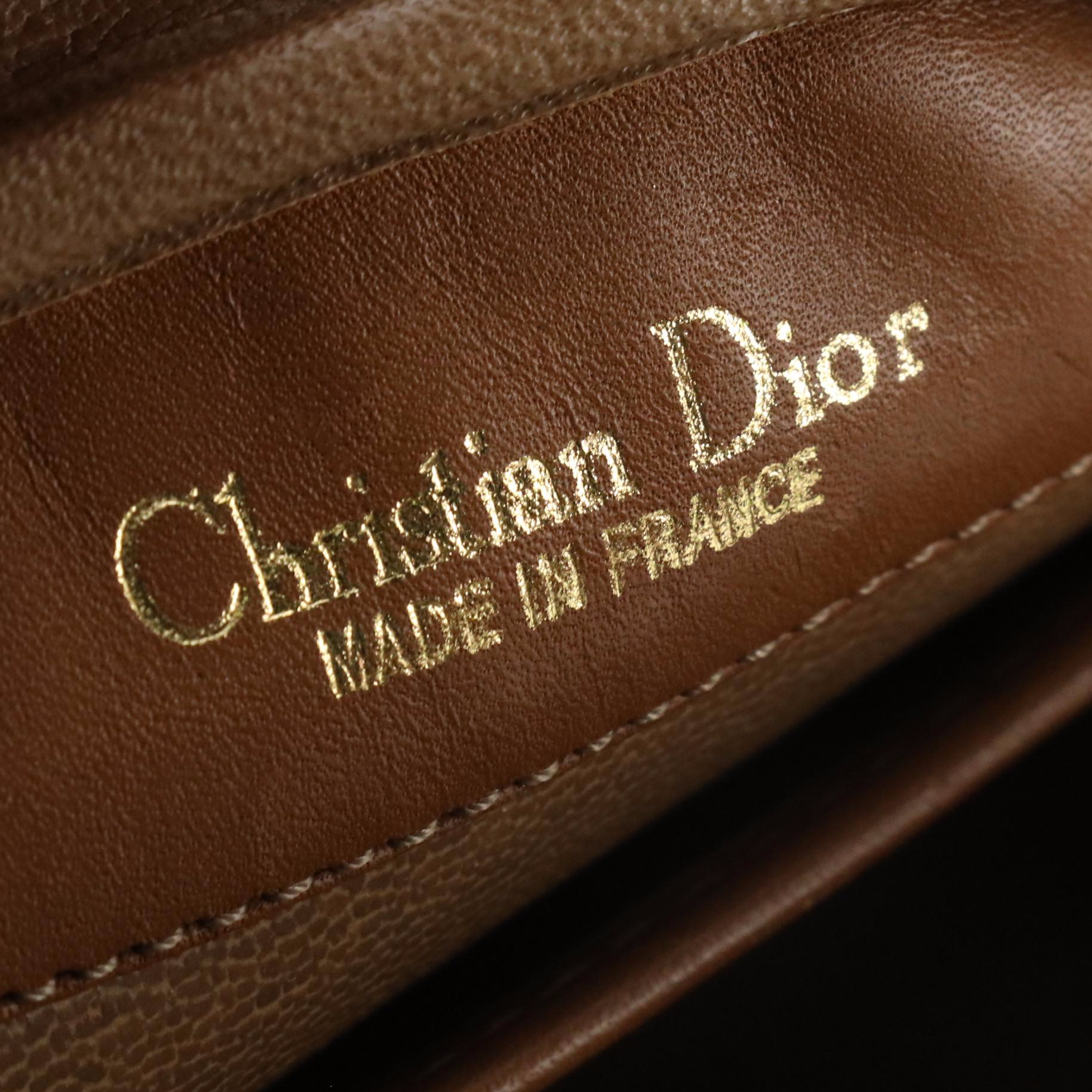 Christian Dior Crossbody Bag in Honeycomb Canvas and Leather