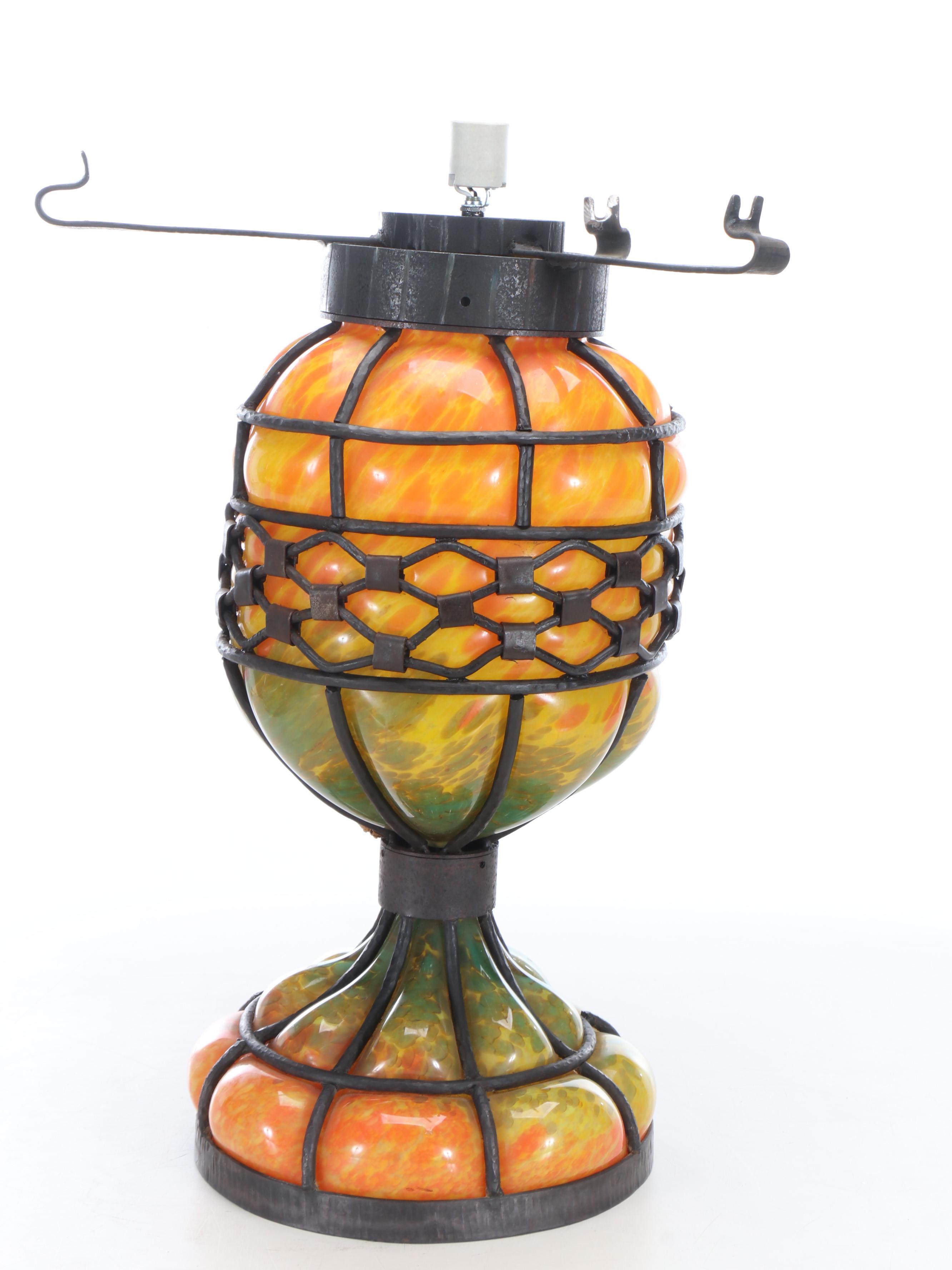 Daum French Art Deco Lamp, Early to Mid-20th Century