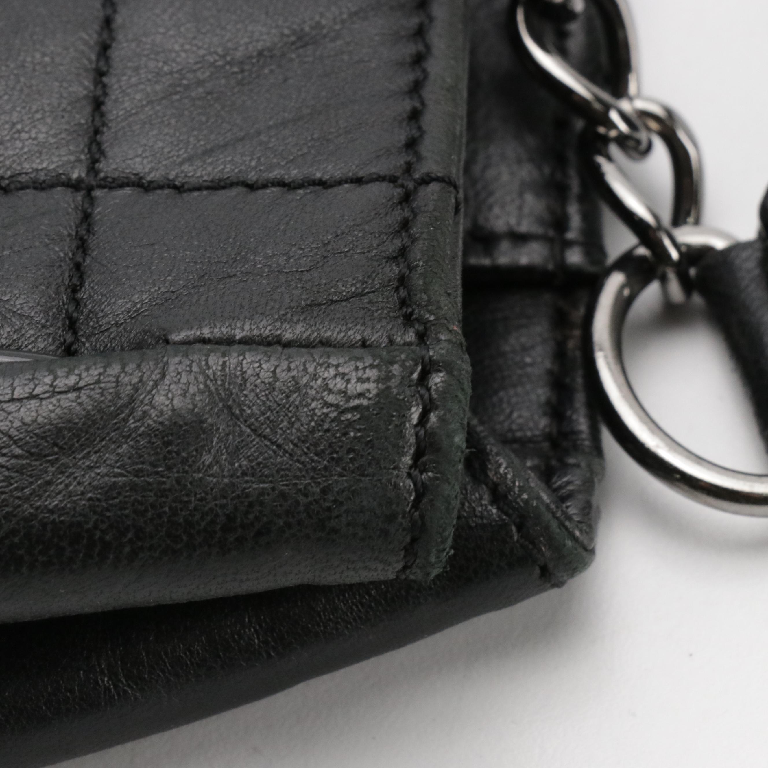 Chanel Camellia No. 5 Shoulder Bag in Chocolate Bar Quilted and Patent Leather