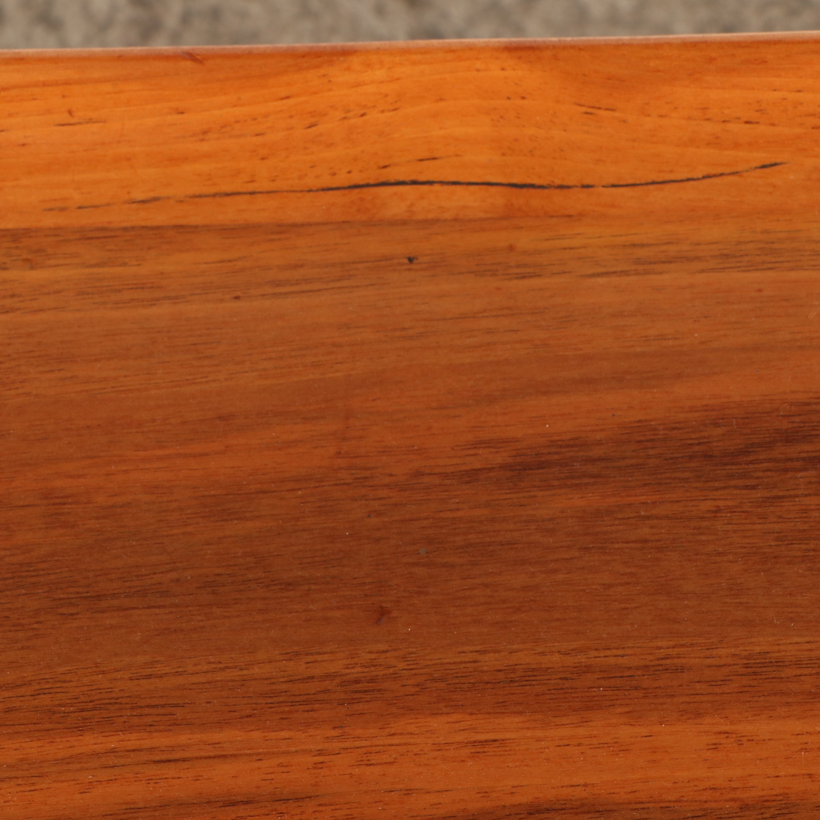 Danish Modern Style Teak and Brass Coffee Table, Mid-20th Century