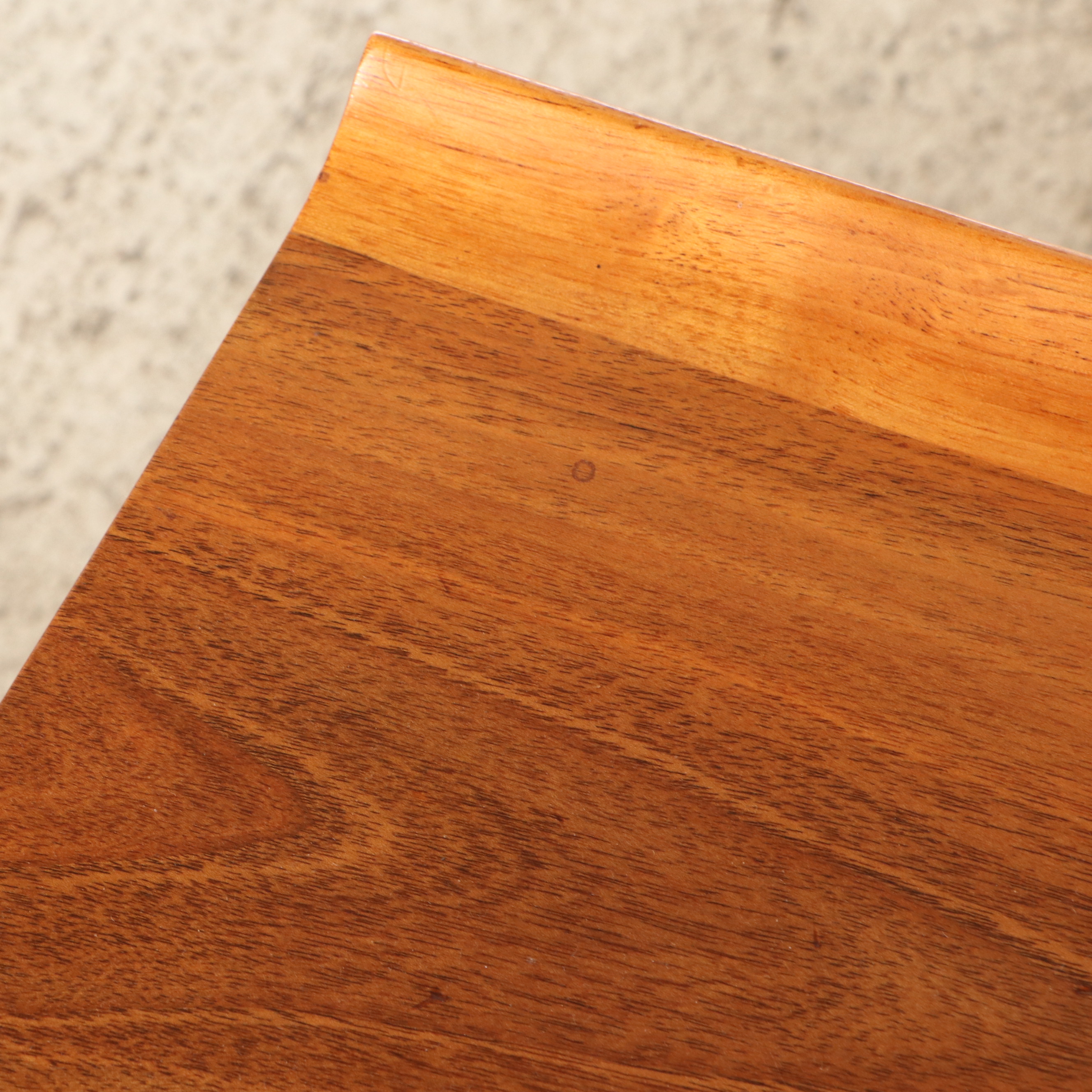 Danish Modern Style Teak and Brass Coffee Table, Mid-20th Century