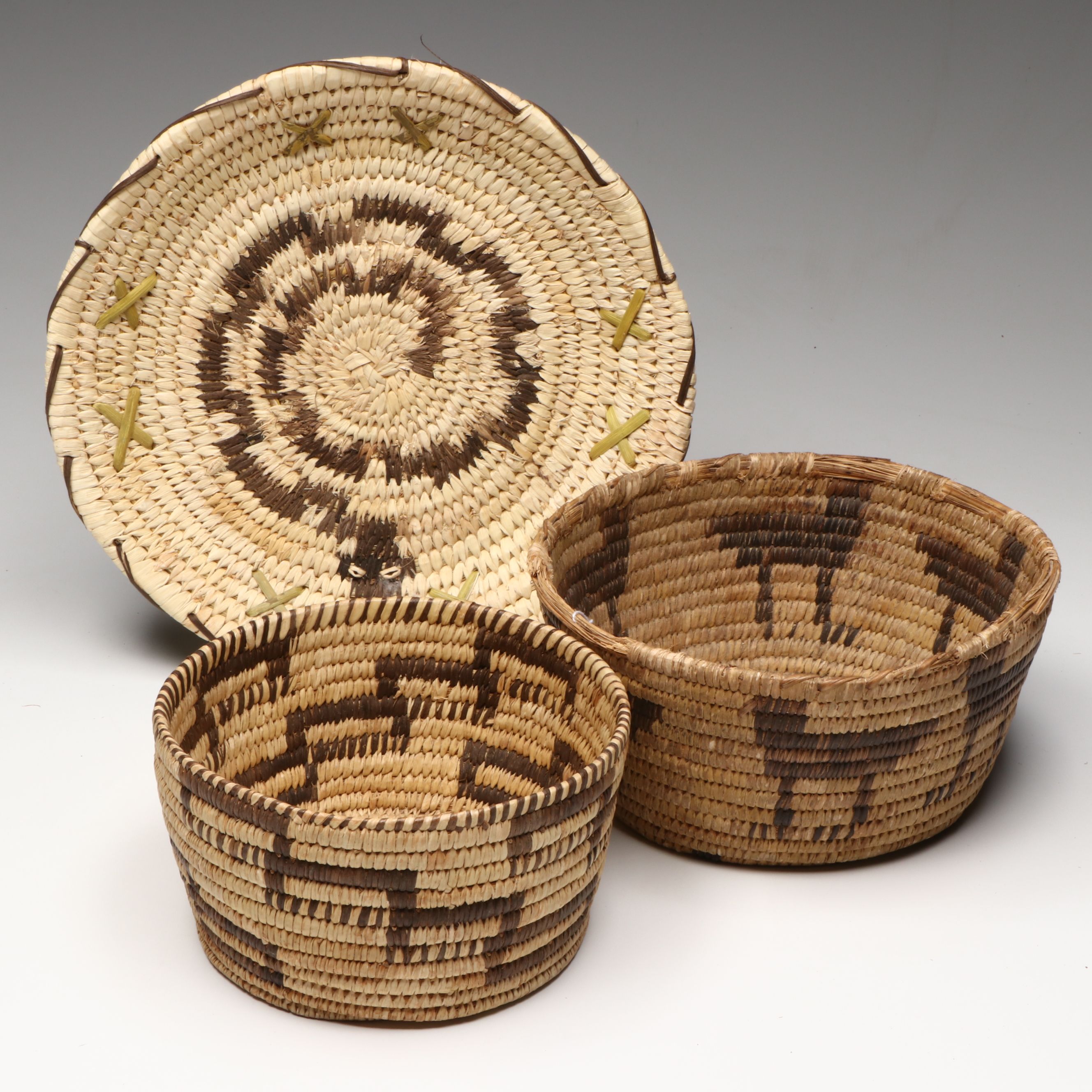 Sophi Saraficio and Other Tohono O'odham Artisan Yucca and Beargrass Baskets