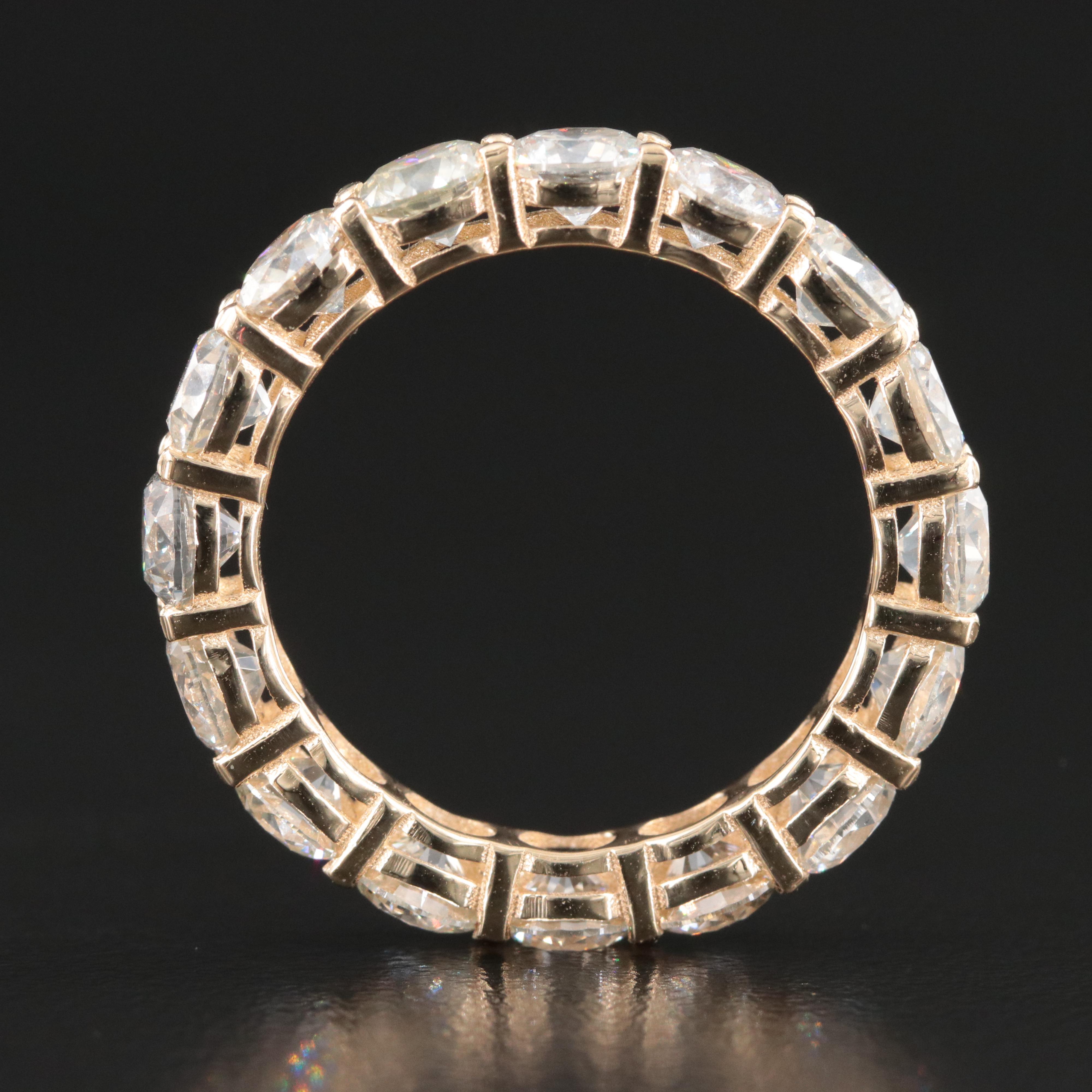 14K 5.40 CTW Diamond Fancy Eternity Band with IGI Jewelry Report