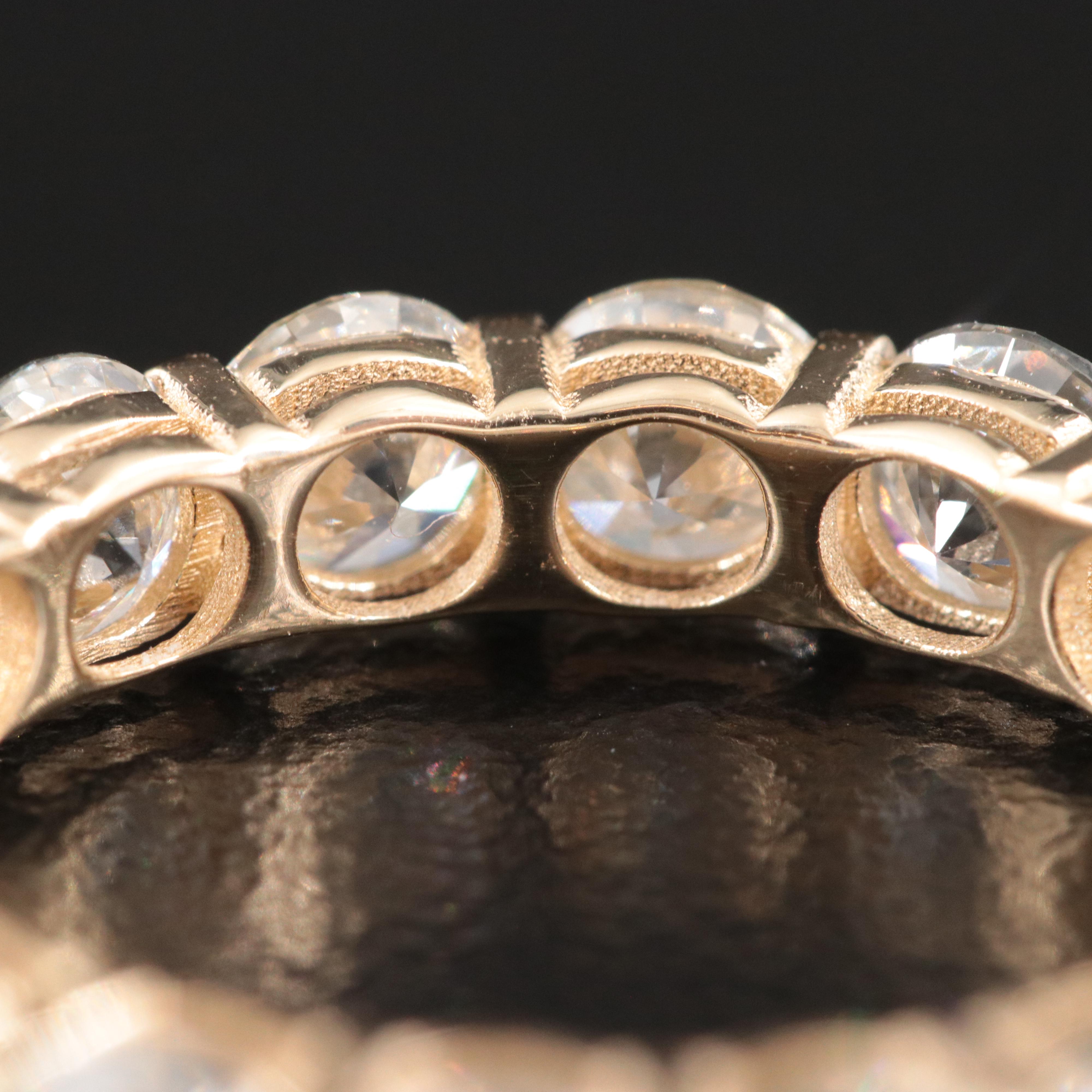 14K 5.40 CTW Diamond Fancy Eternity Band with IGI Jewelry Report