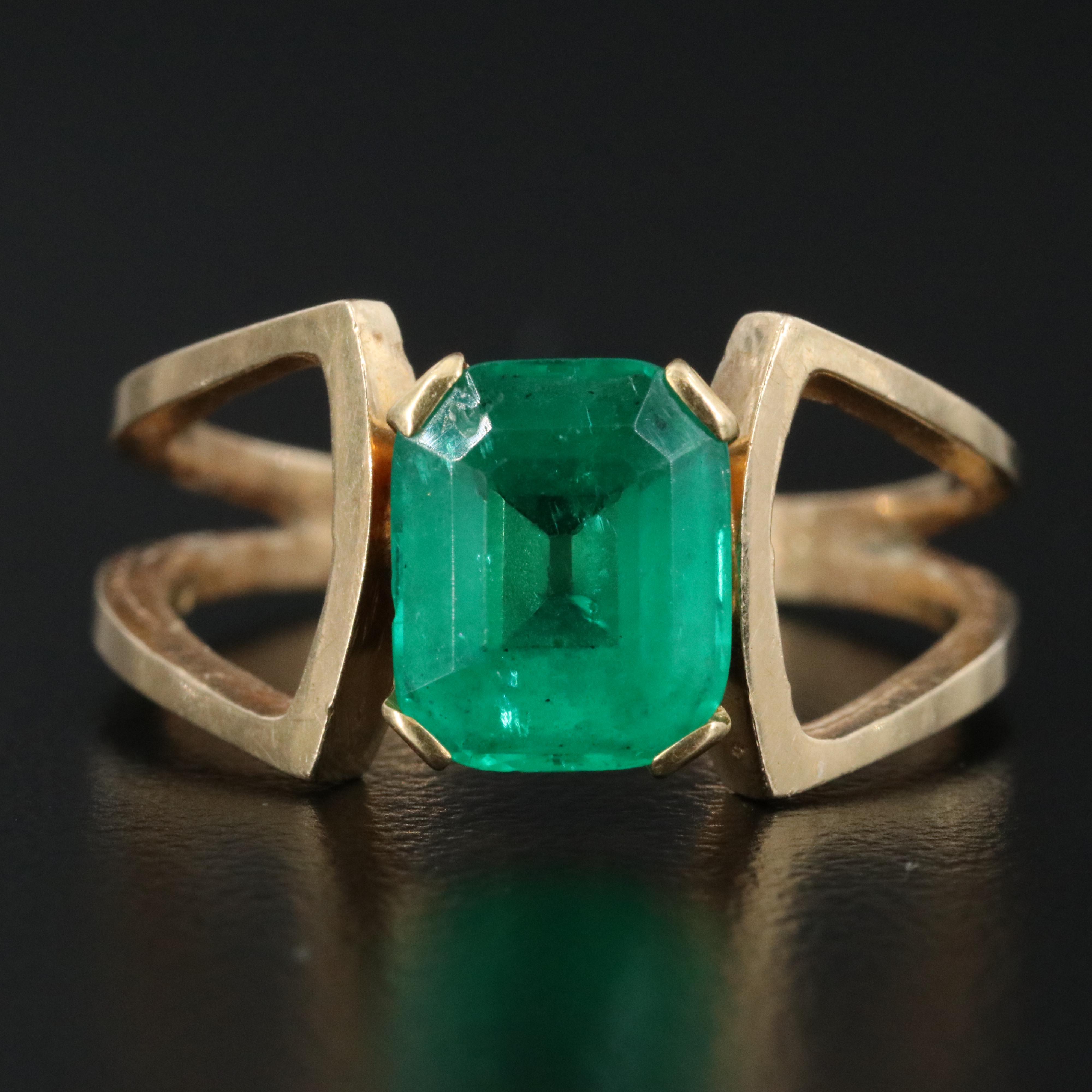 14K 2.00 CT Emerald Ring
