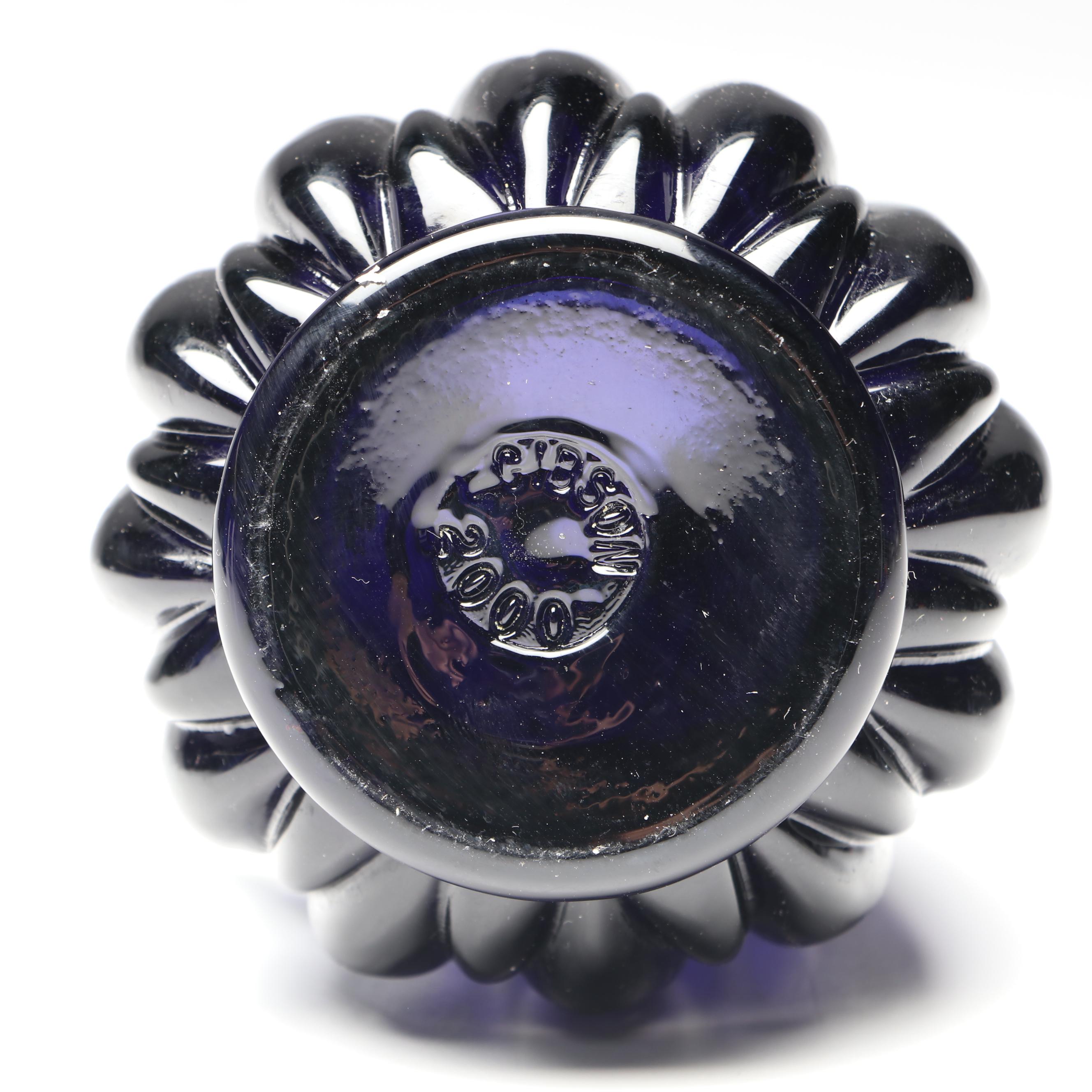 Hazel Atlas Cobalt Measuring Cup with Gibson Cruet and Other Table Accessories