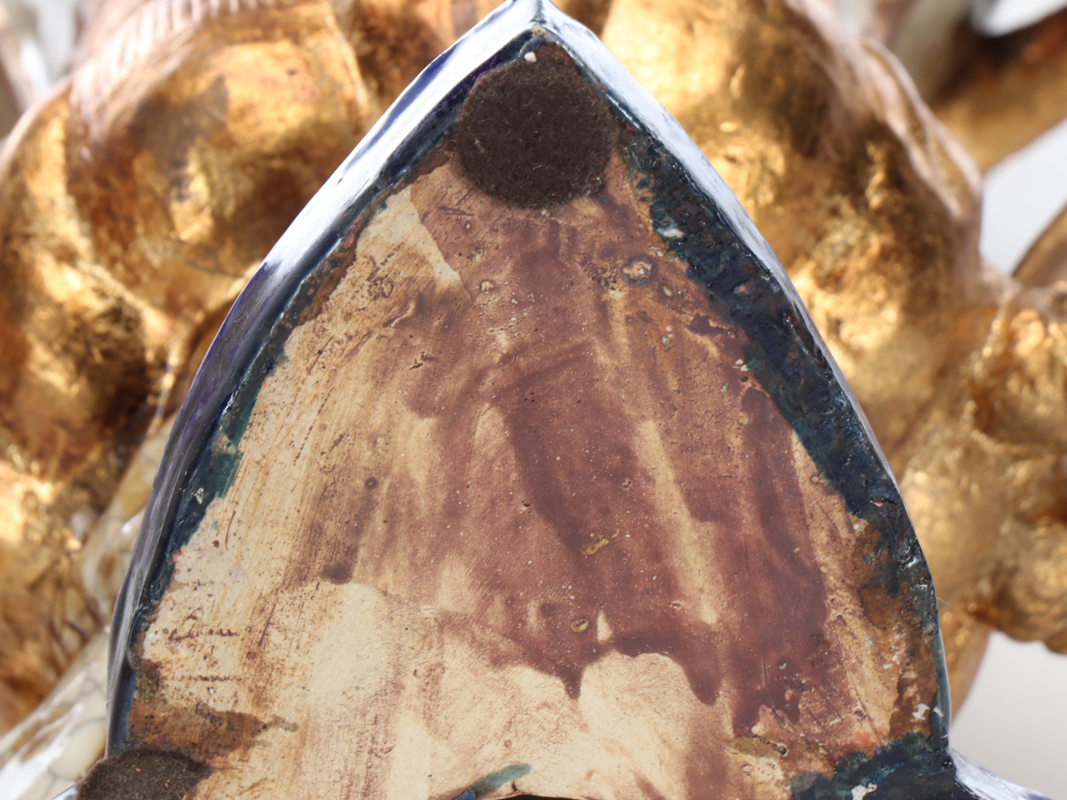 Rococo Style Porcelain Handled Vase Pair