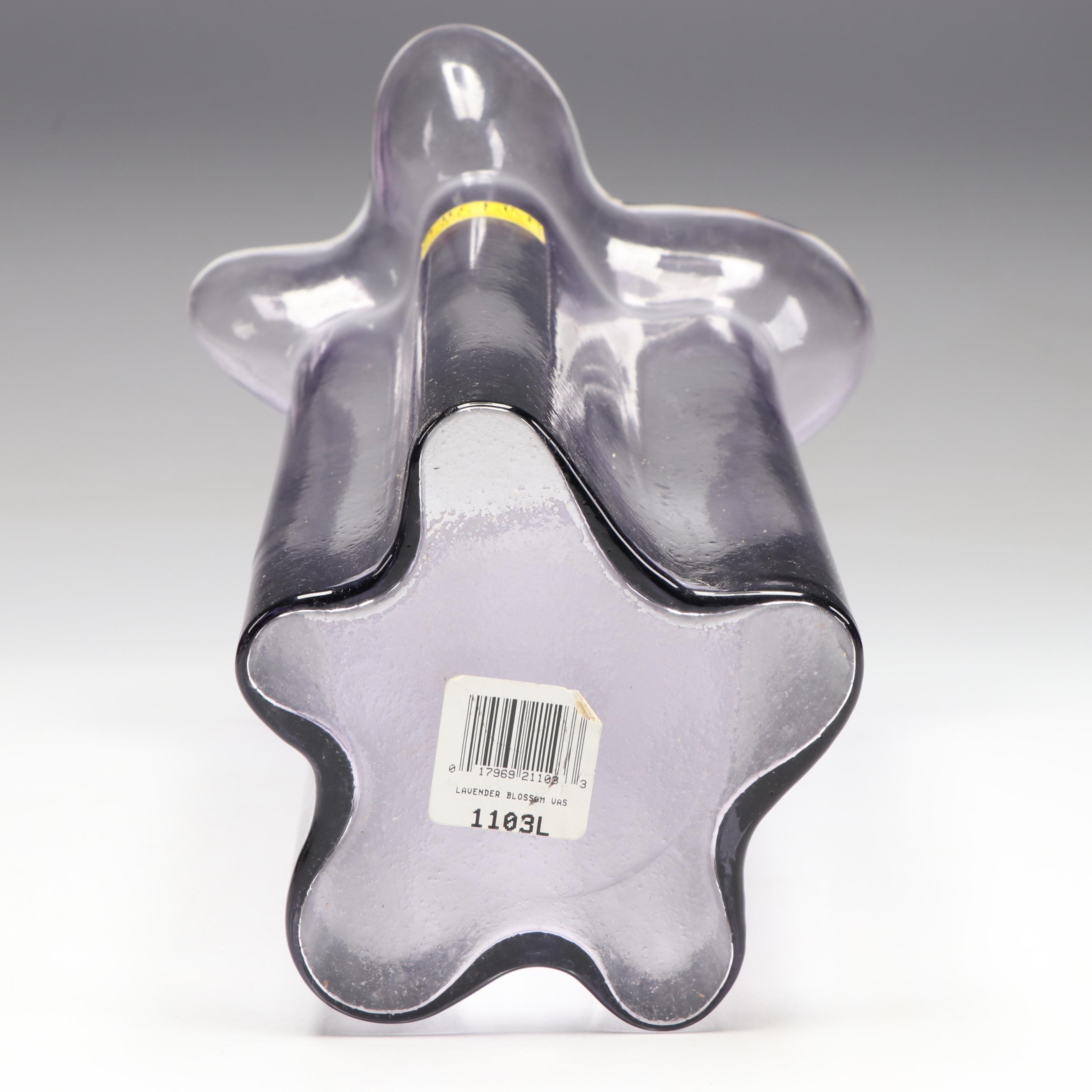 Pilgrim Vase with Cranberry Glass Wine Glasses and Frosted Glass Pear Box