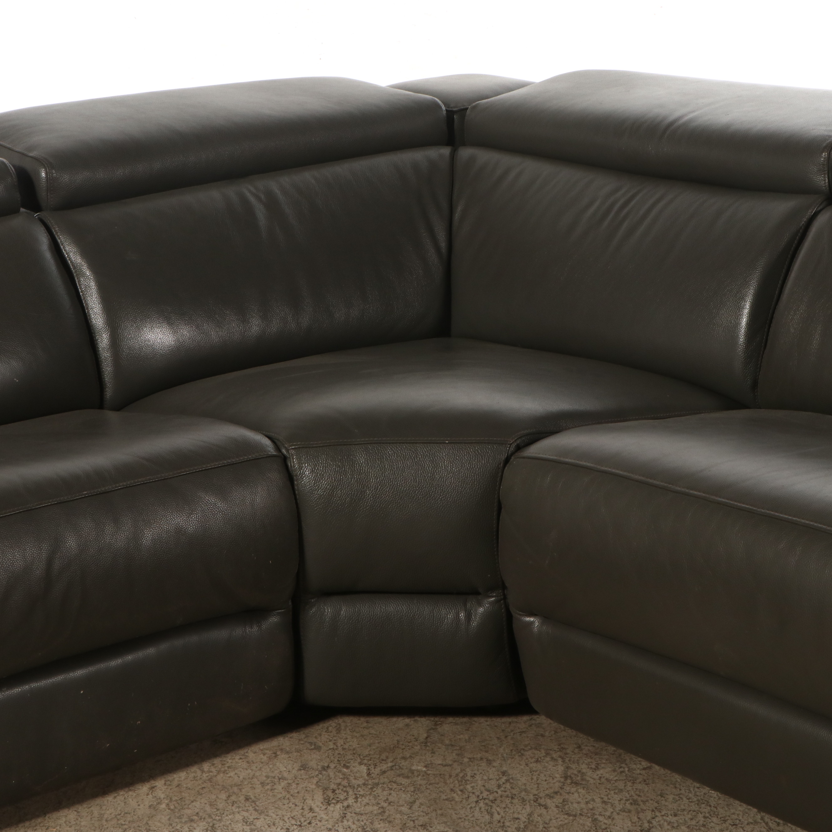 Jason Furniture Contemporary  Faux Leather Sectional Sofa