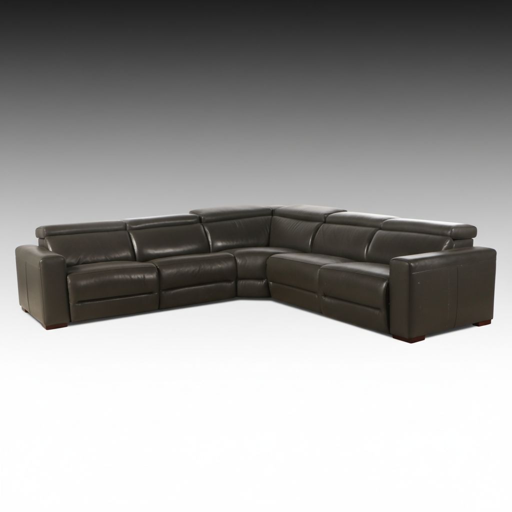Jason Furniture Contemporary  Faux Leather Sectional Sofa
