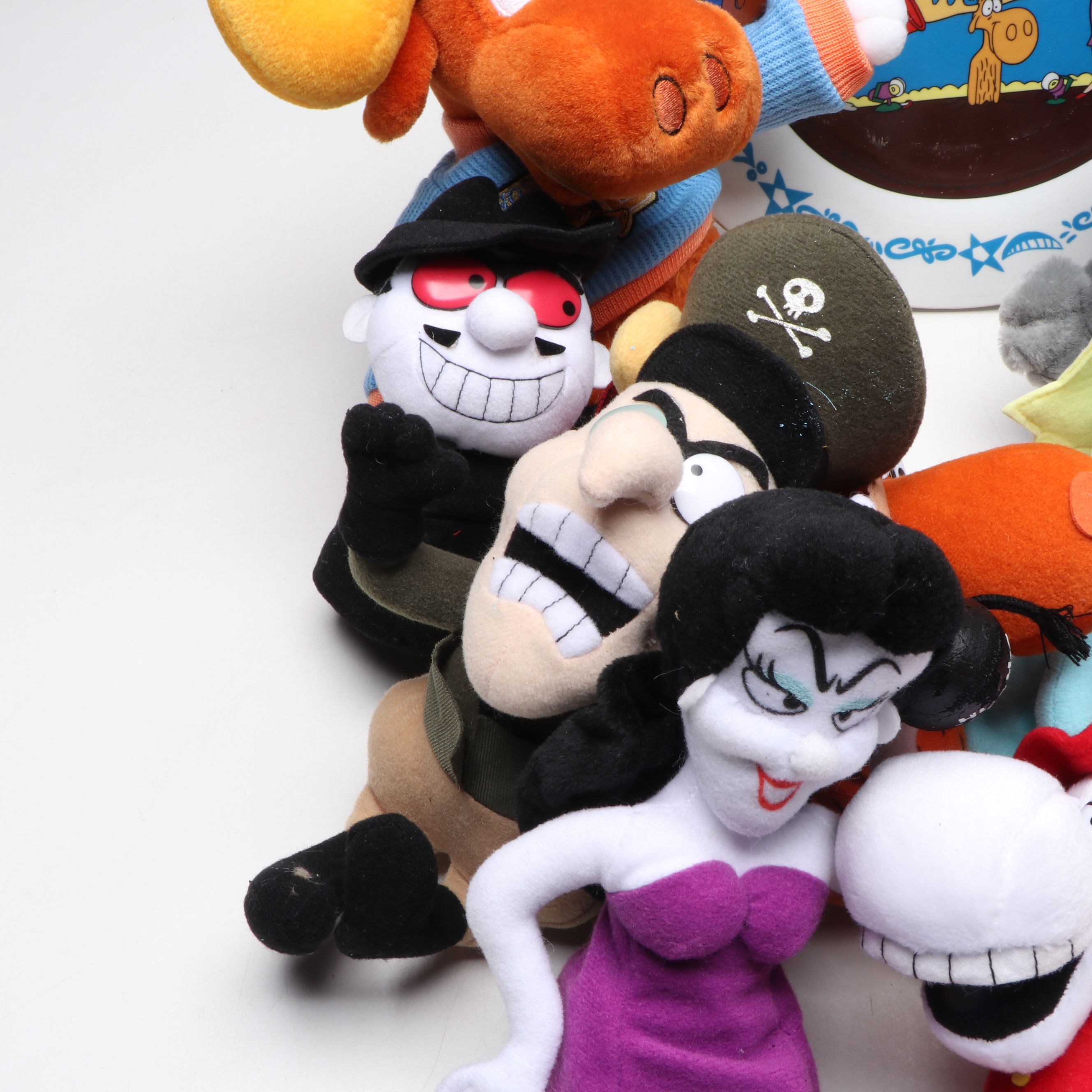 Stuffins and Mary Meyer Rocky and Bullwinkle Stuffed Toys with Plate