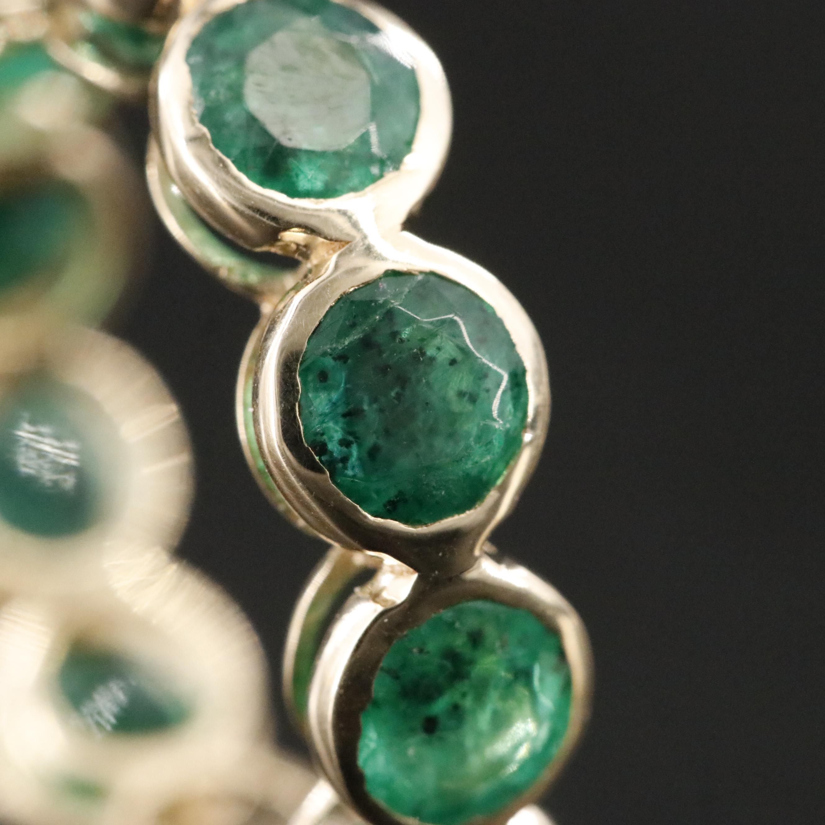 18K 5.03 CTW Emerald Eternity Ring