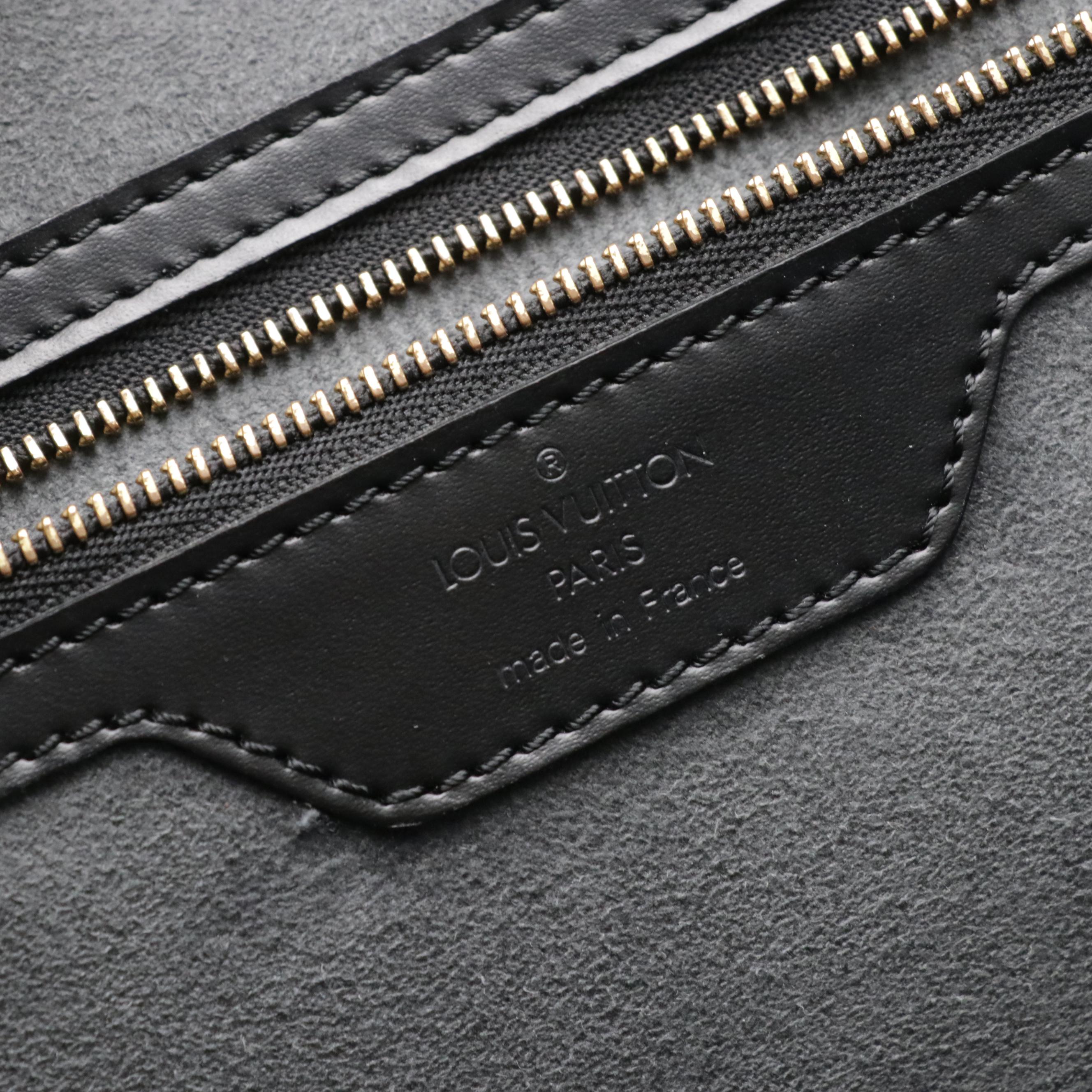 Louis Vuitton Duplex Tote in Black Epi and Smooth Leather