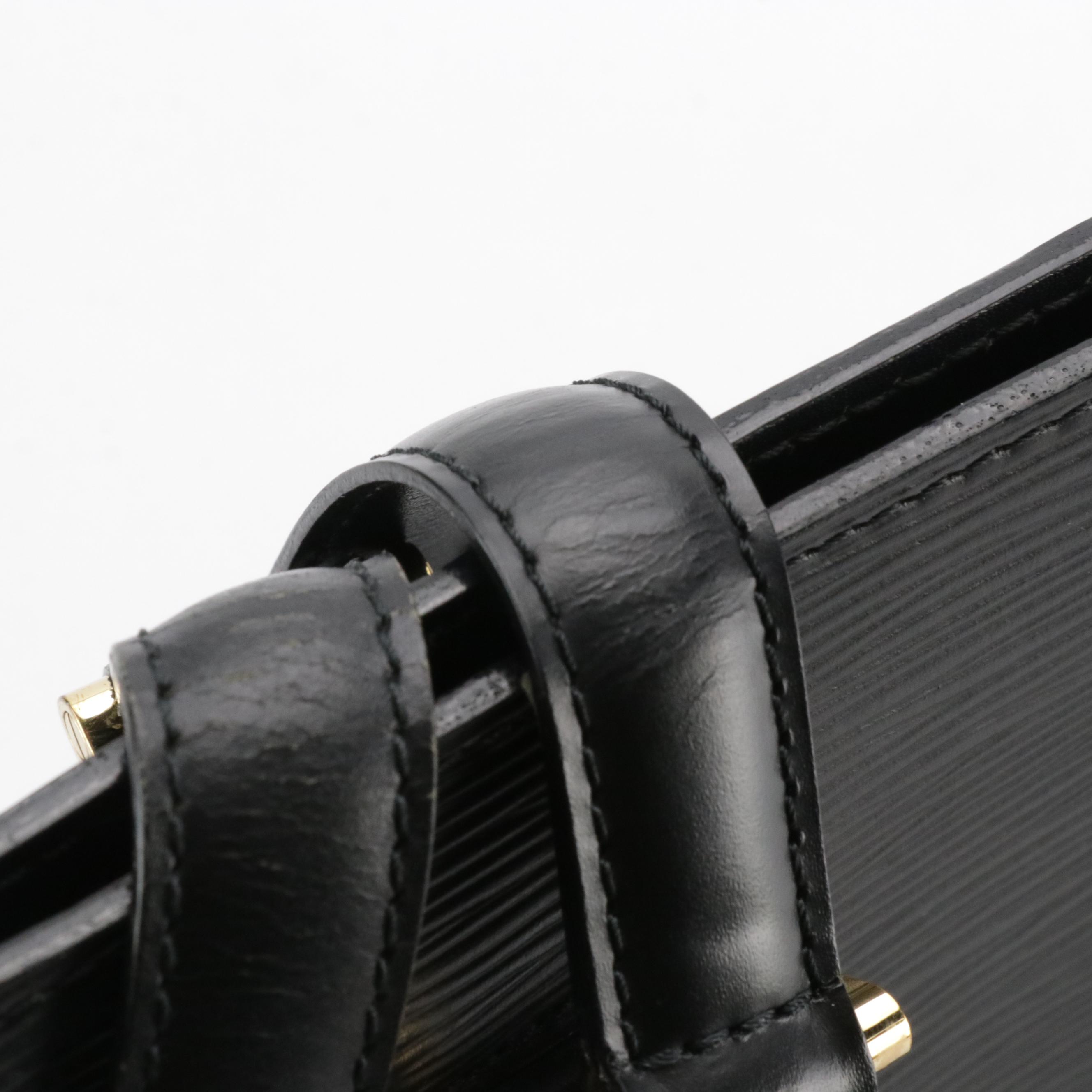 Louis Vuitton Duplex Tote in Black Epi and Smooth Leather