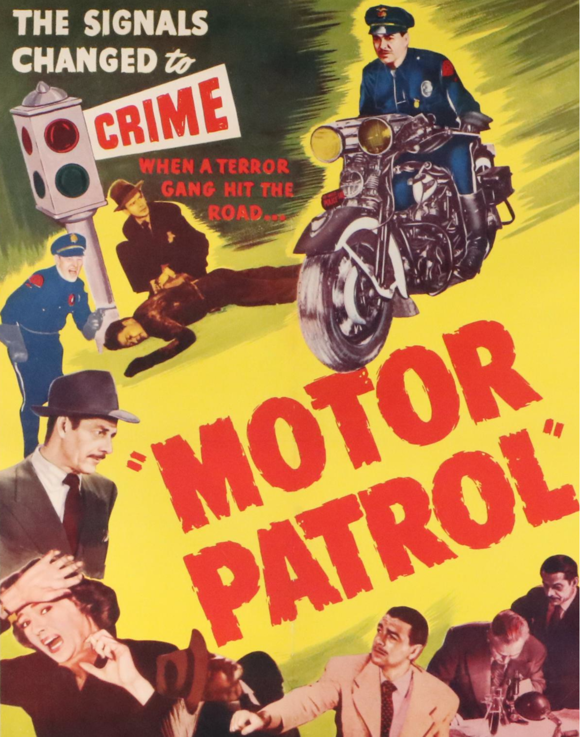 "Motor Patrol" Offset Lithograph Movie Poster