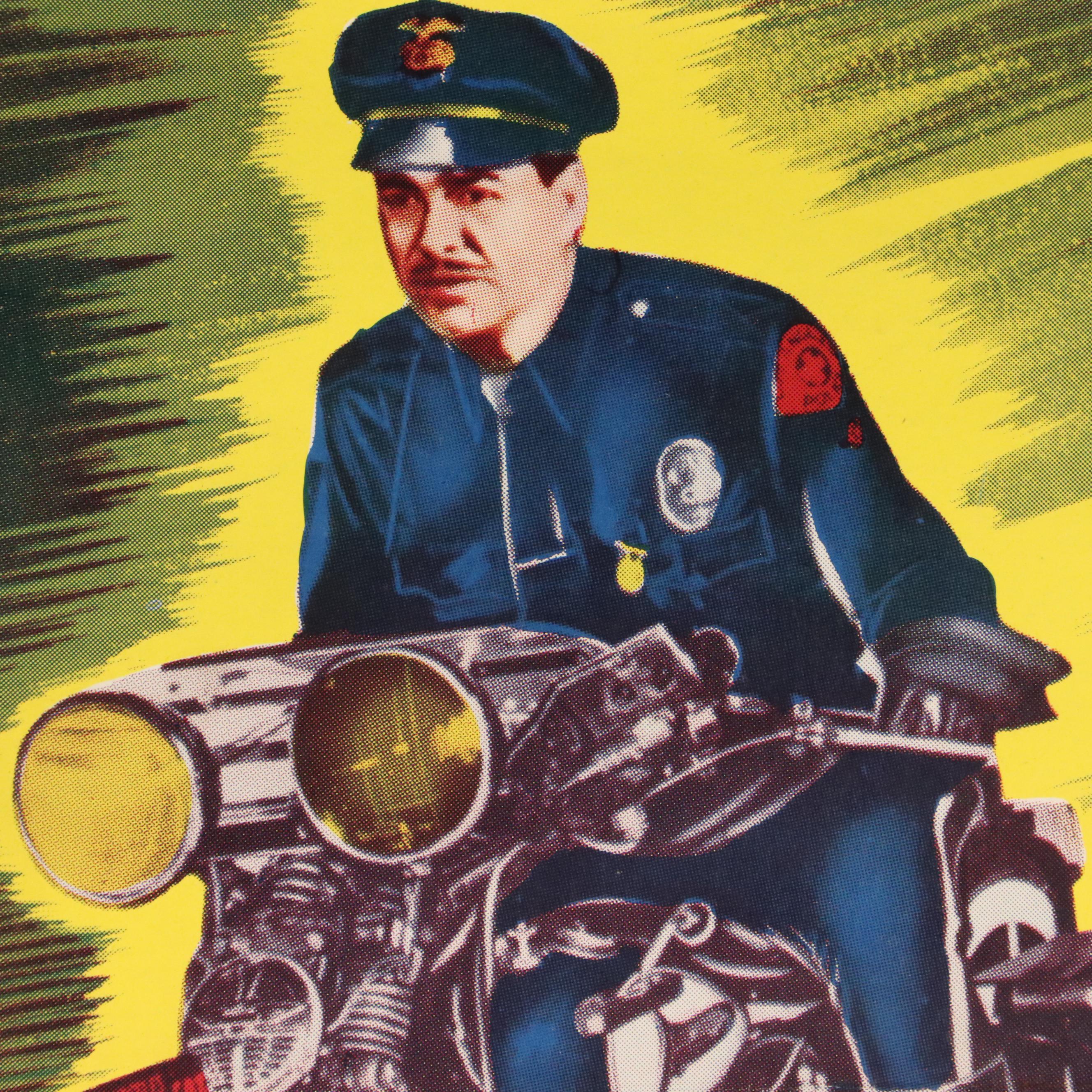 "Motor Patrol" Offset Lithograph Movie Poster