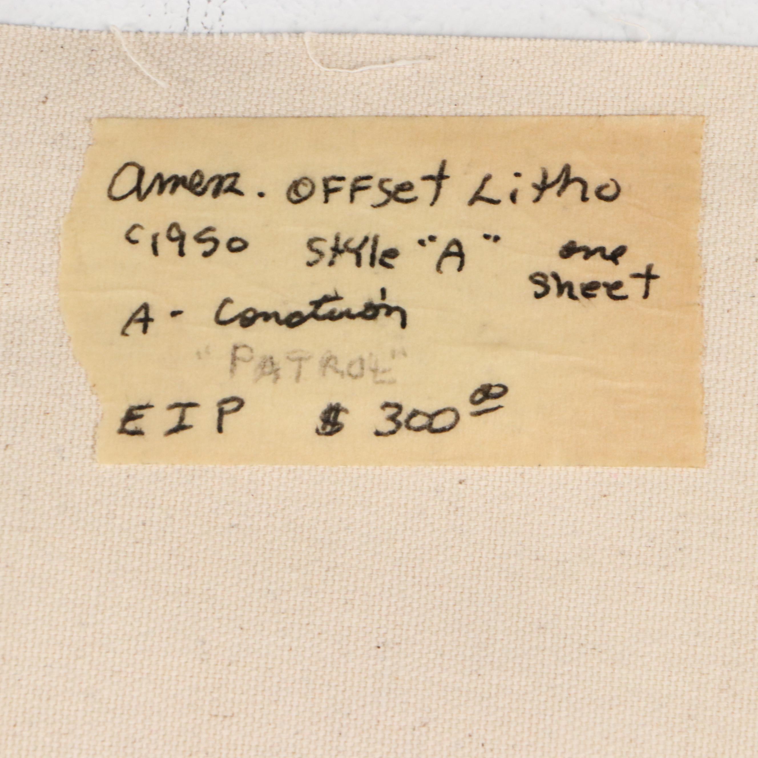 "Motor Patrol" Offset Lithograph Movie Poster