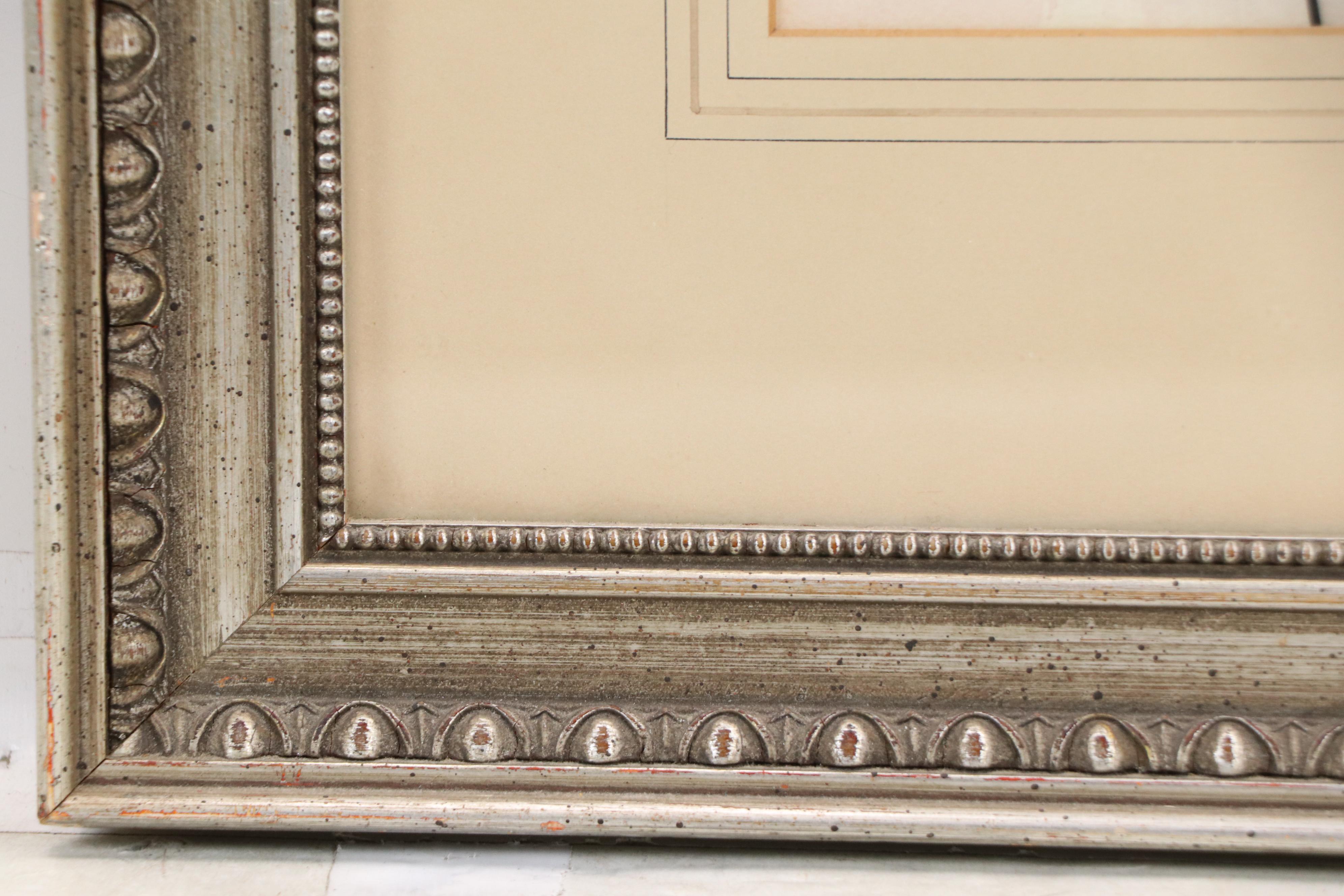 Ink and Watercolor Paintings of Opposing Peacocks