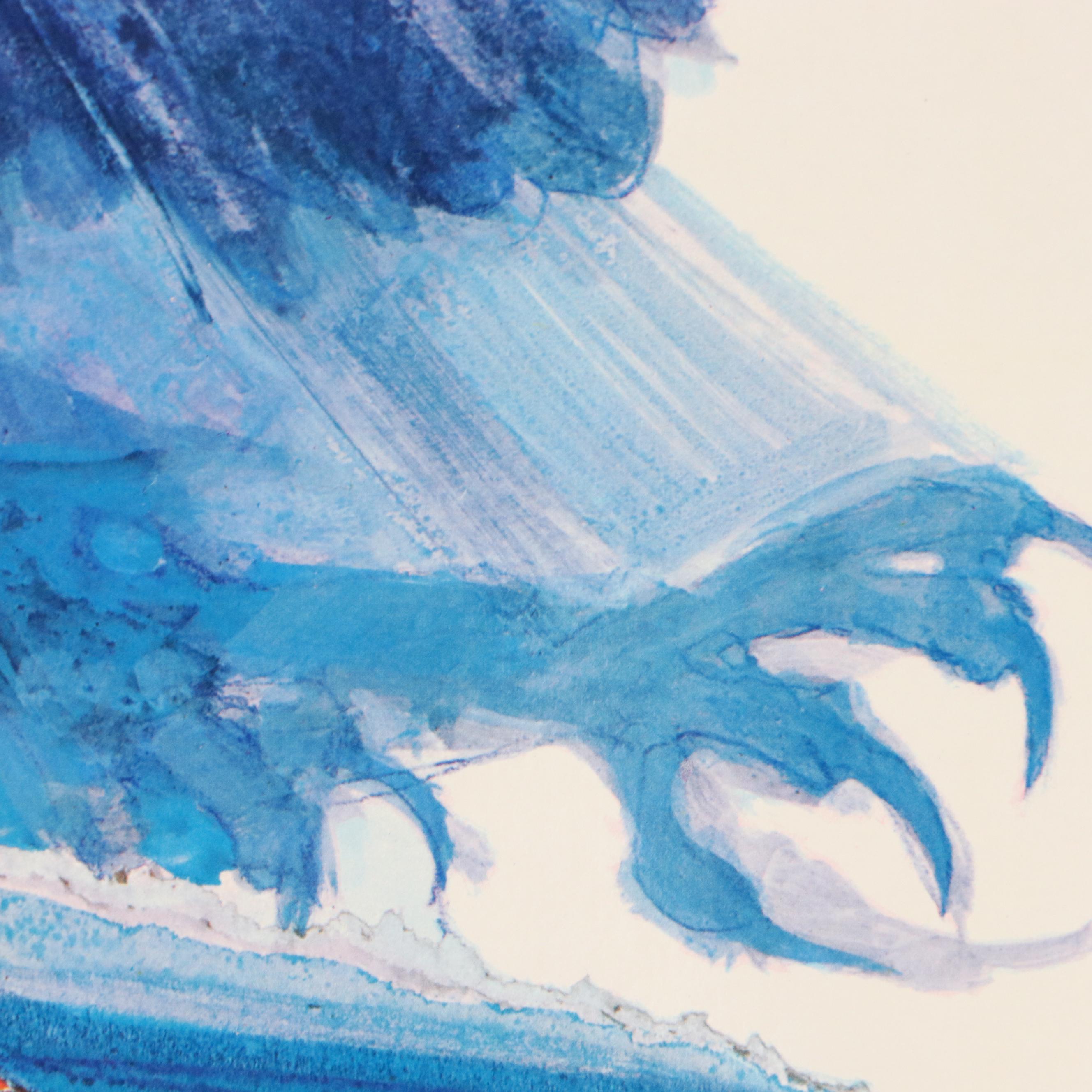 Offset Lithograph Poster "Gurney Eagle Wins Spa"